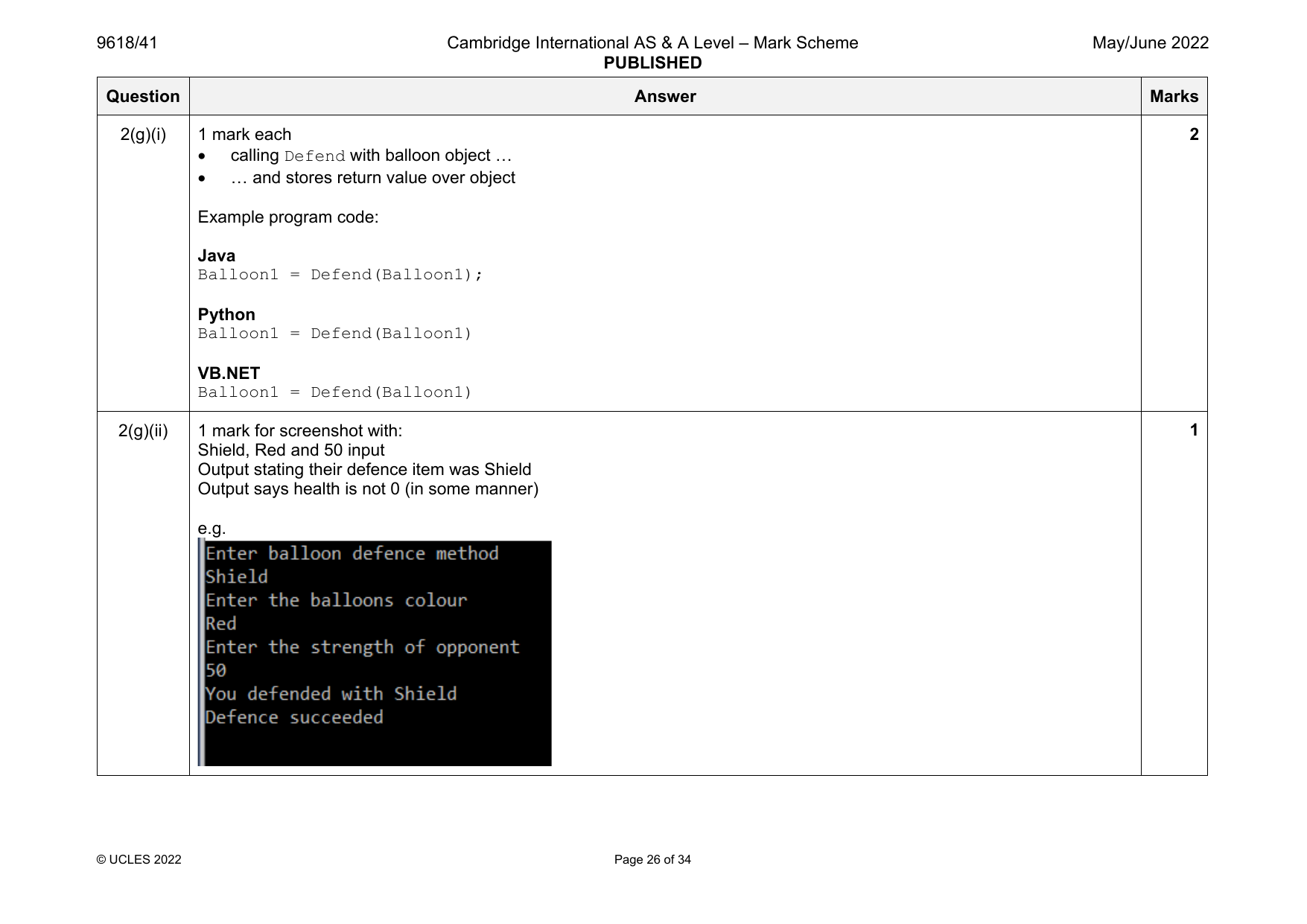 9618-2022-mj-41-q02 official mark scheme page