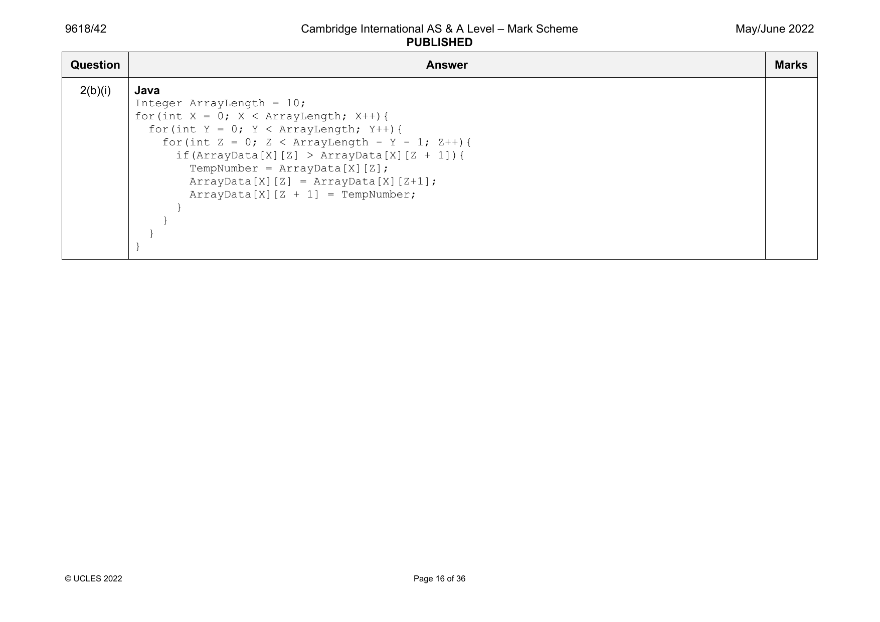 9618-2022-mj-42-q02 official mark scheme page