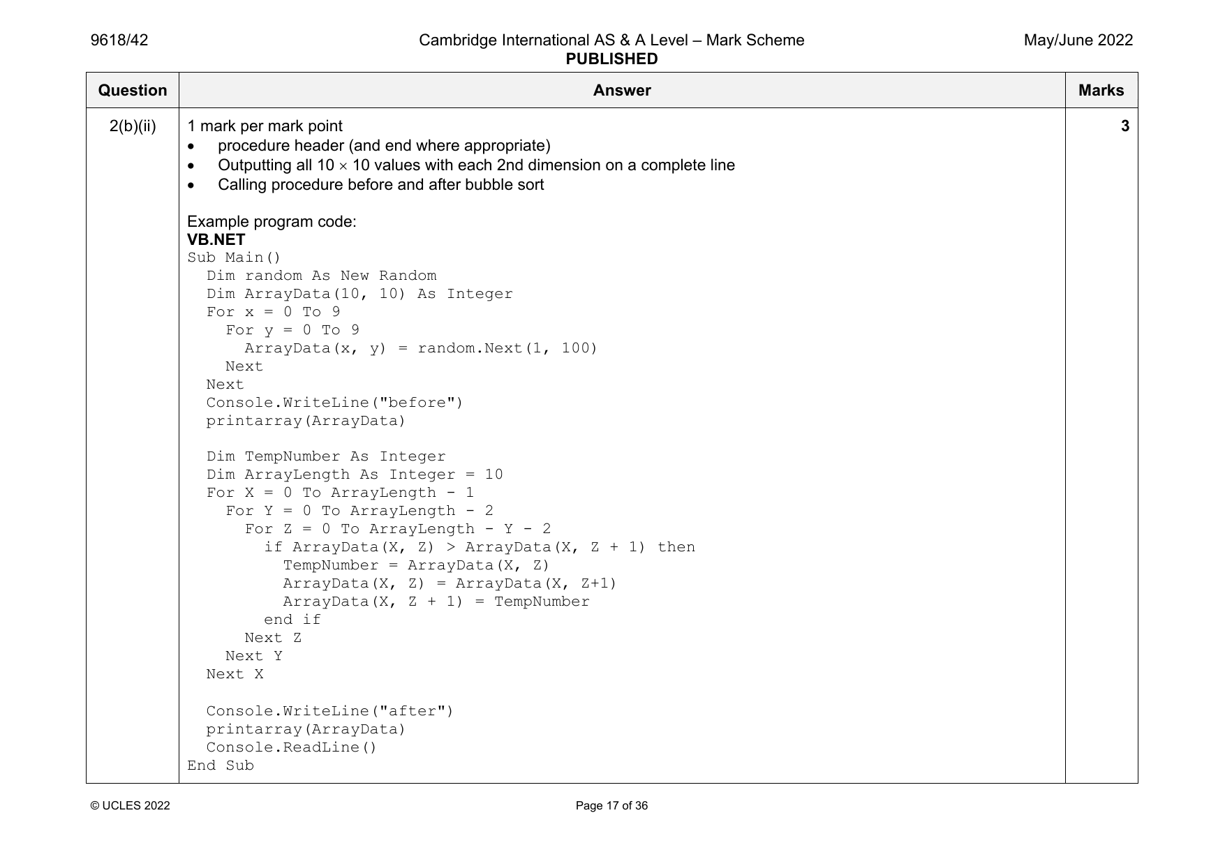 9618-2022-mj-42-q02 official mark scheme page