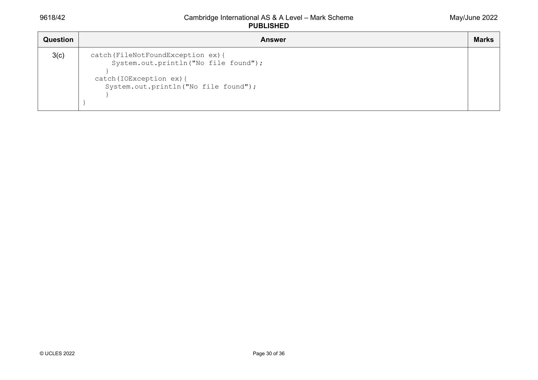 9618-2022-mj-42-q03 official mark scheme page