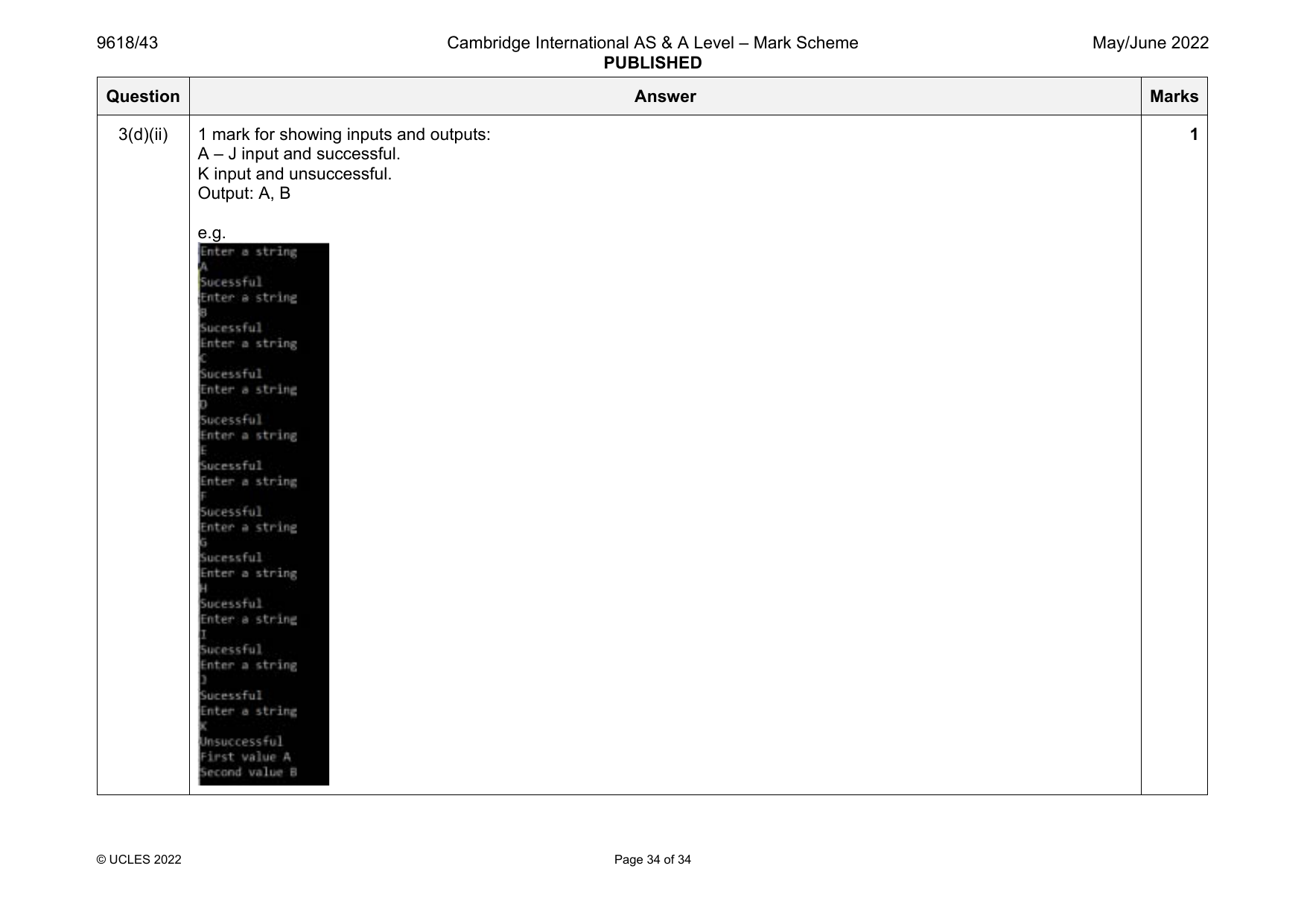 9618-2022-mj-43-q03 official mark scheme page