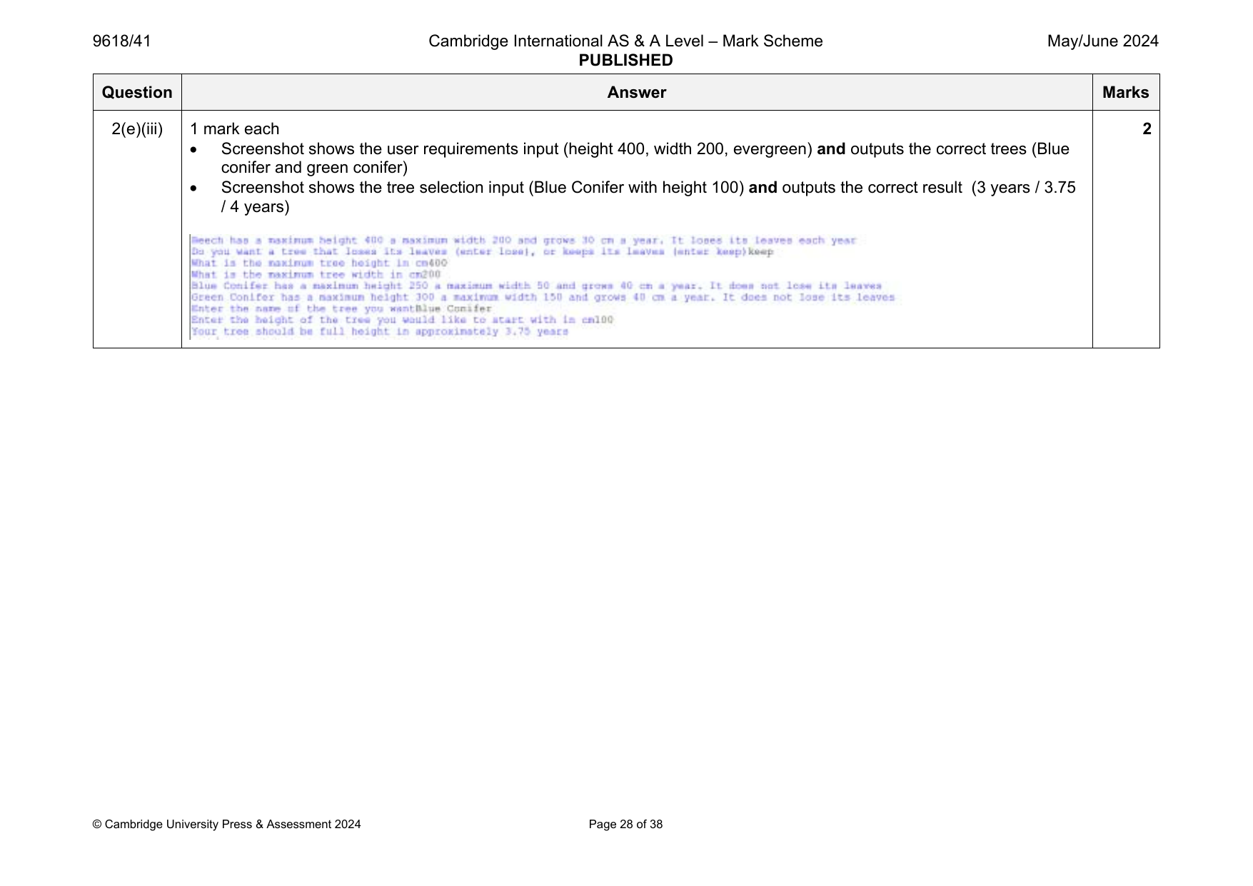9618-2024-mj-41-q02 official mark scheme page