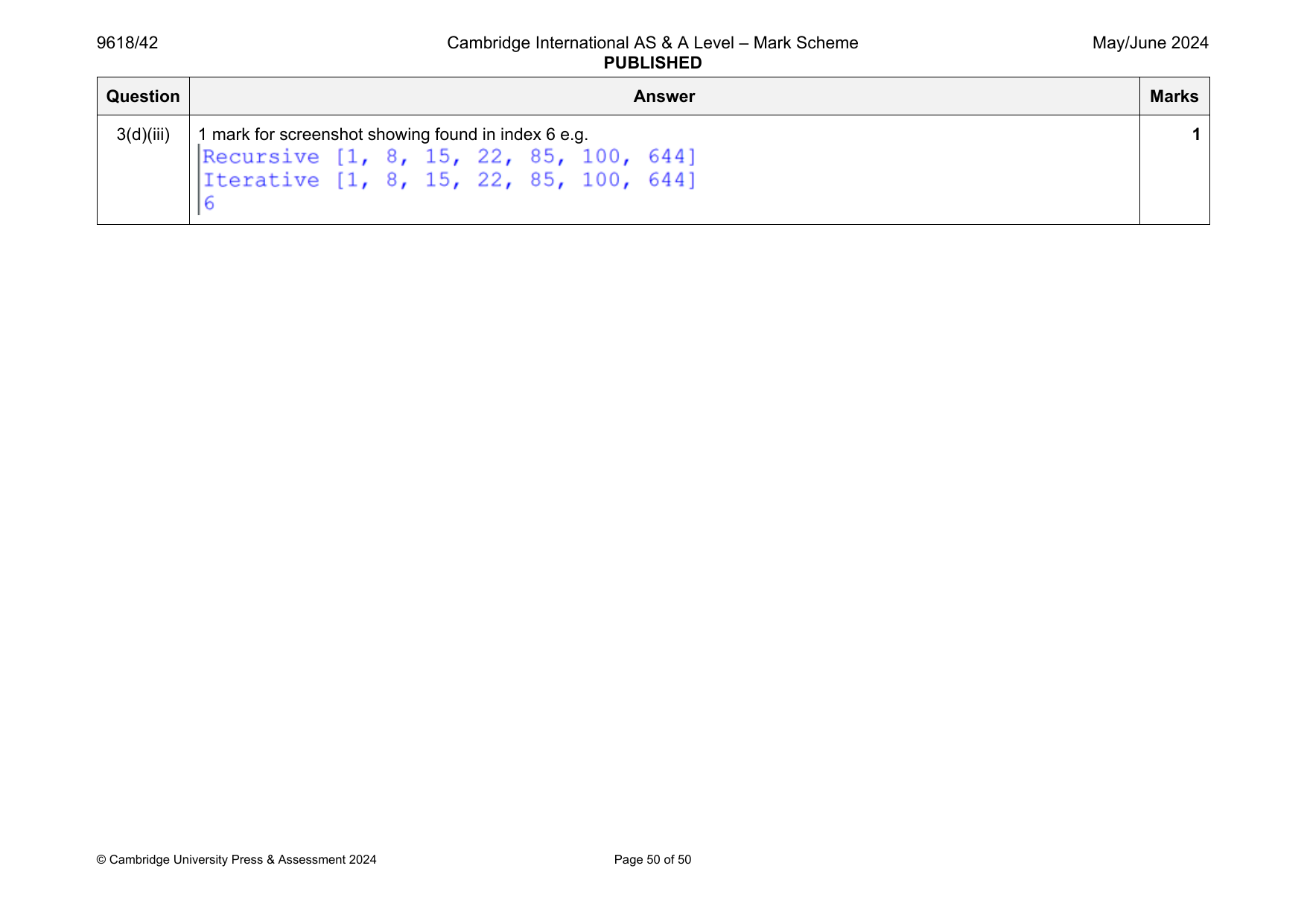 9618-2024-mj-42-q03 official mark scheme page