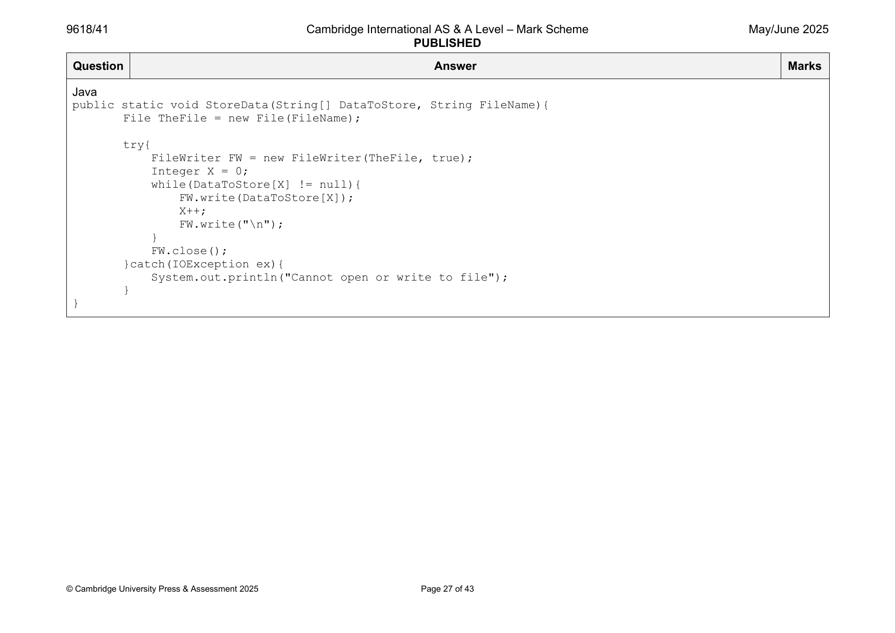 9618-2025-mj-41-q02 official mark scheme page