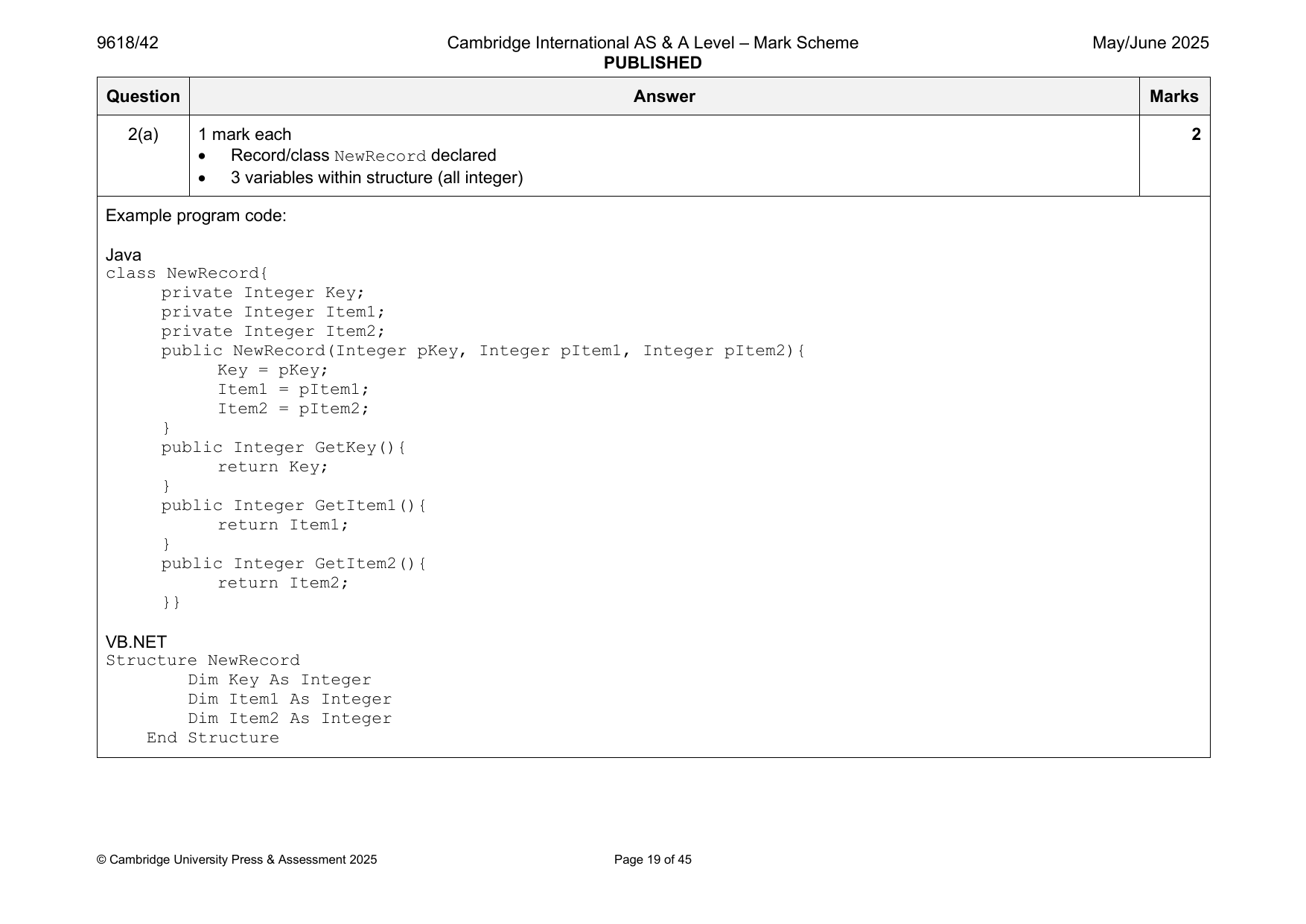 9618-2025-mj-42-q02 official mark scheme page