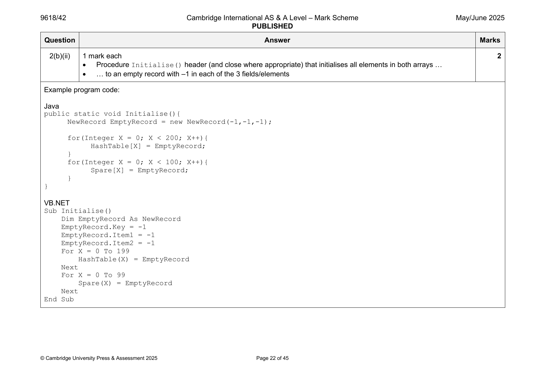 9618-2025-mj-42-q02 official mark scheme page