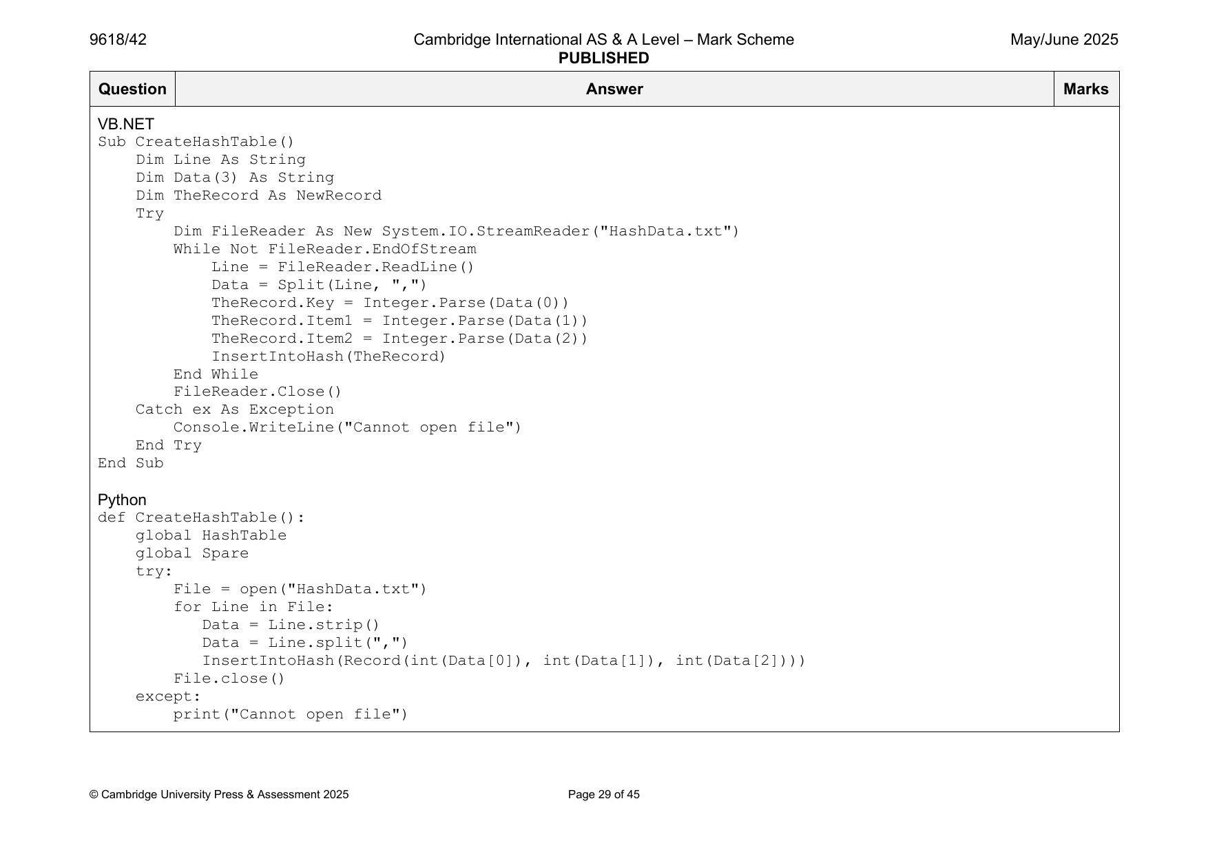 9618-2025-mj-42-q02 official mark scheme page