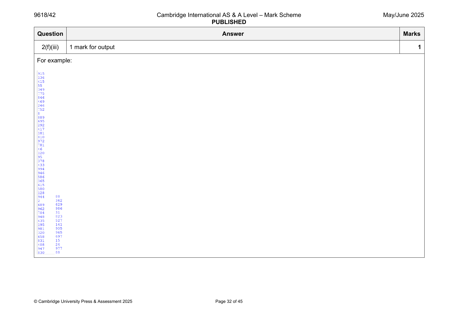 9618-2025-mj-42-q02 official mark scheme page