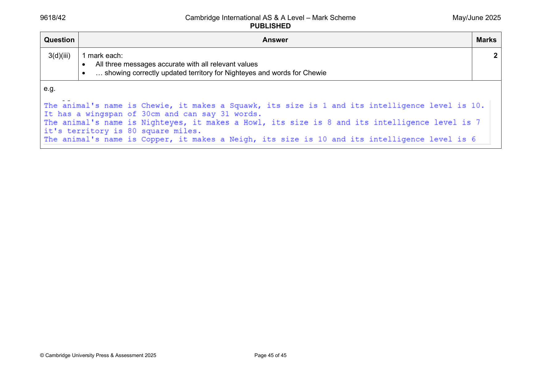 9618-2025-mj-42-q03 official mark scheme page