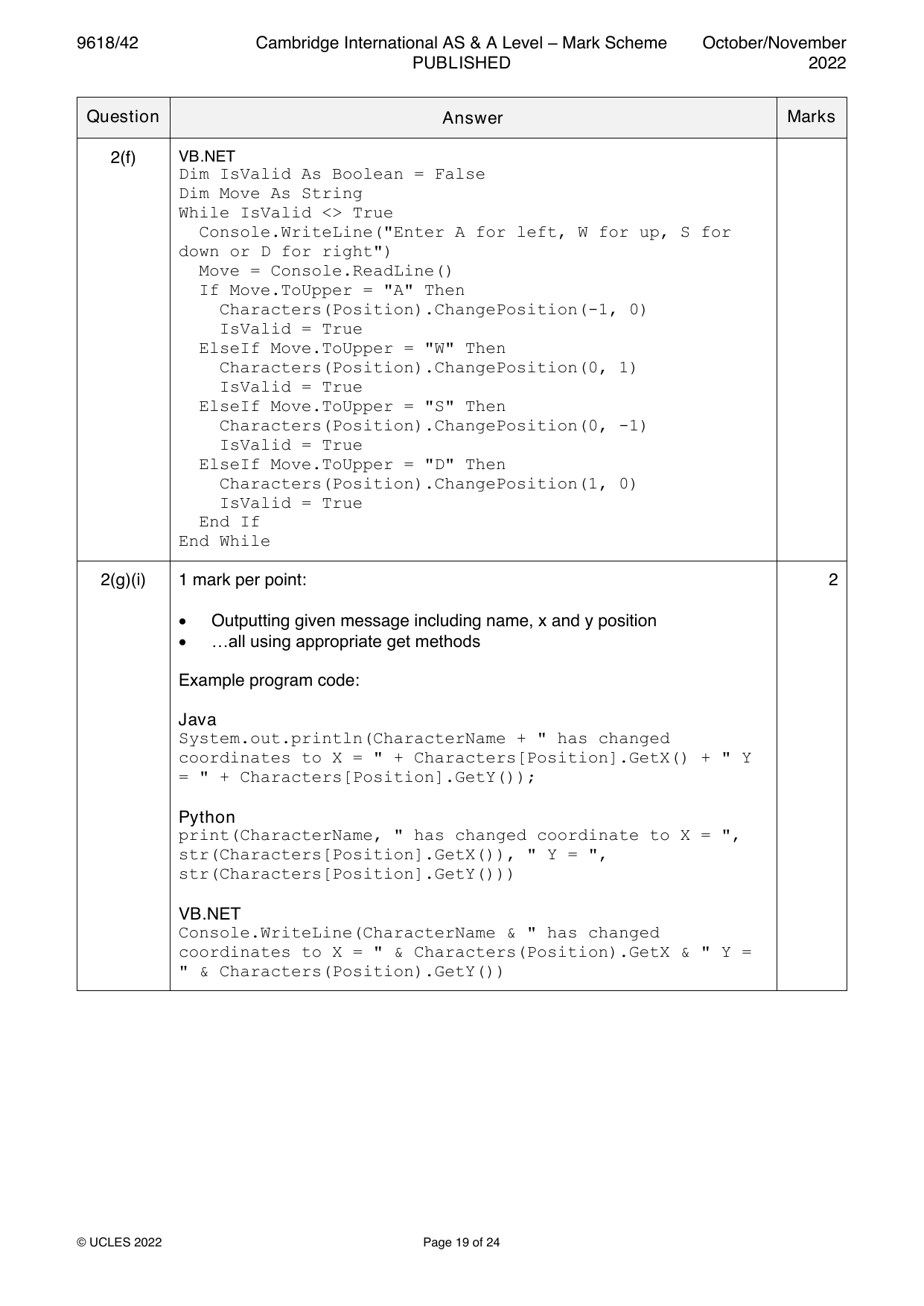 9618-2022-on-42-q02 official mark scheme page