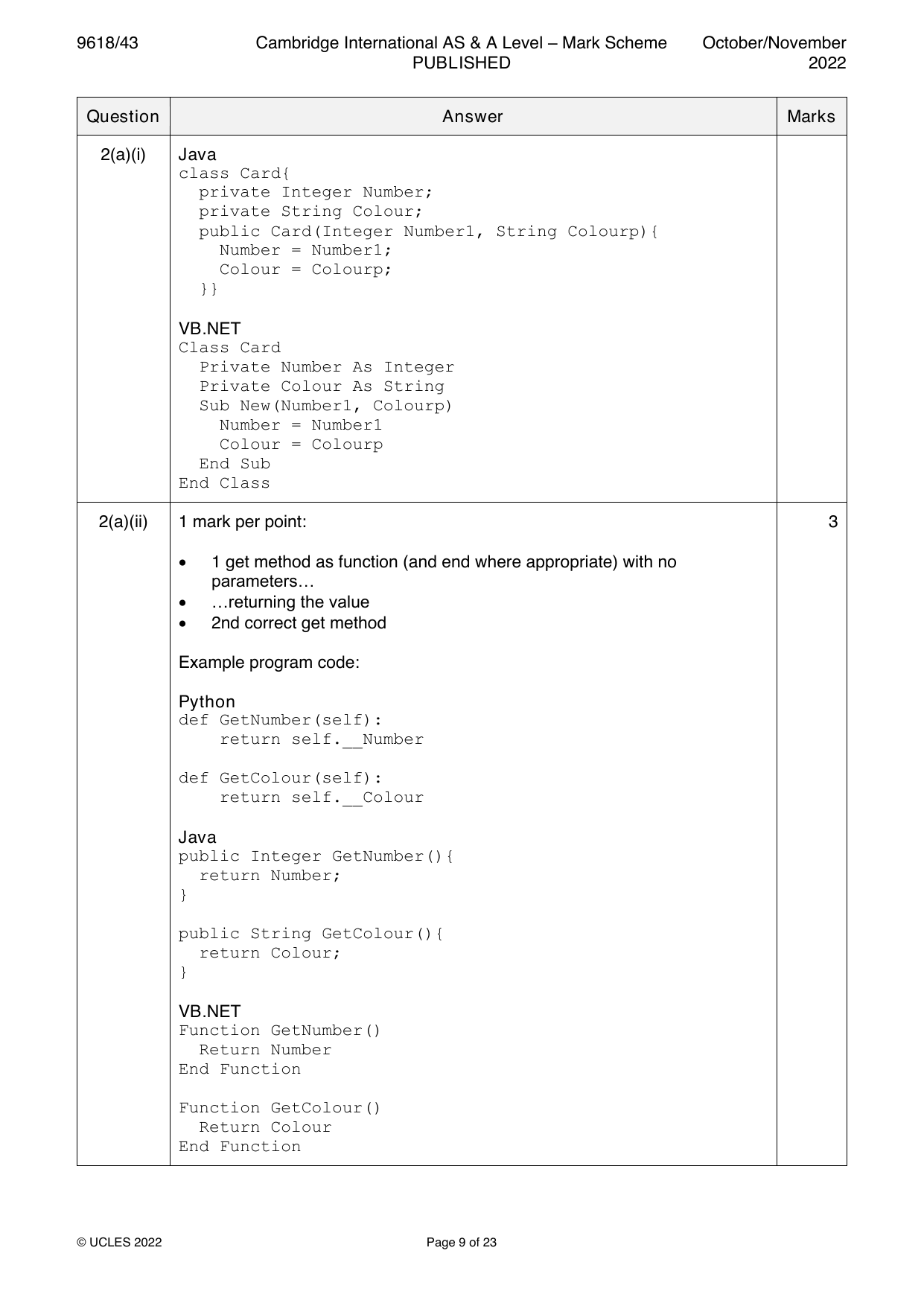 9618-2022-on-43-q02 official mark scheme page