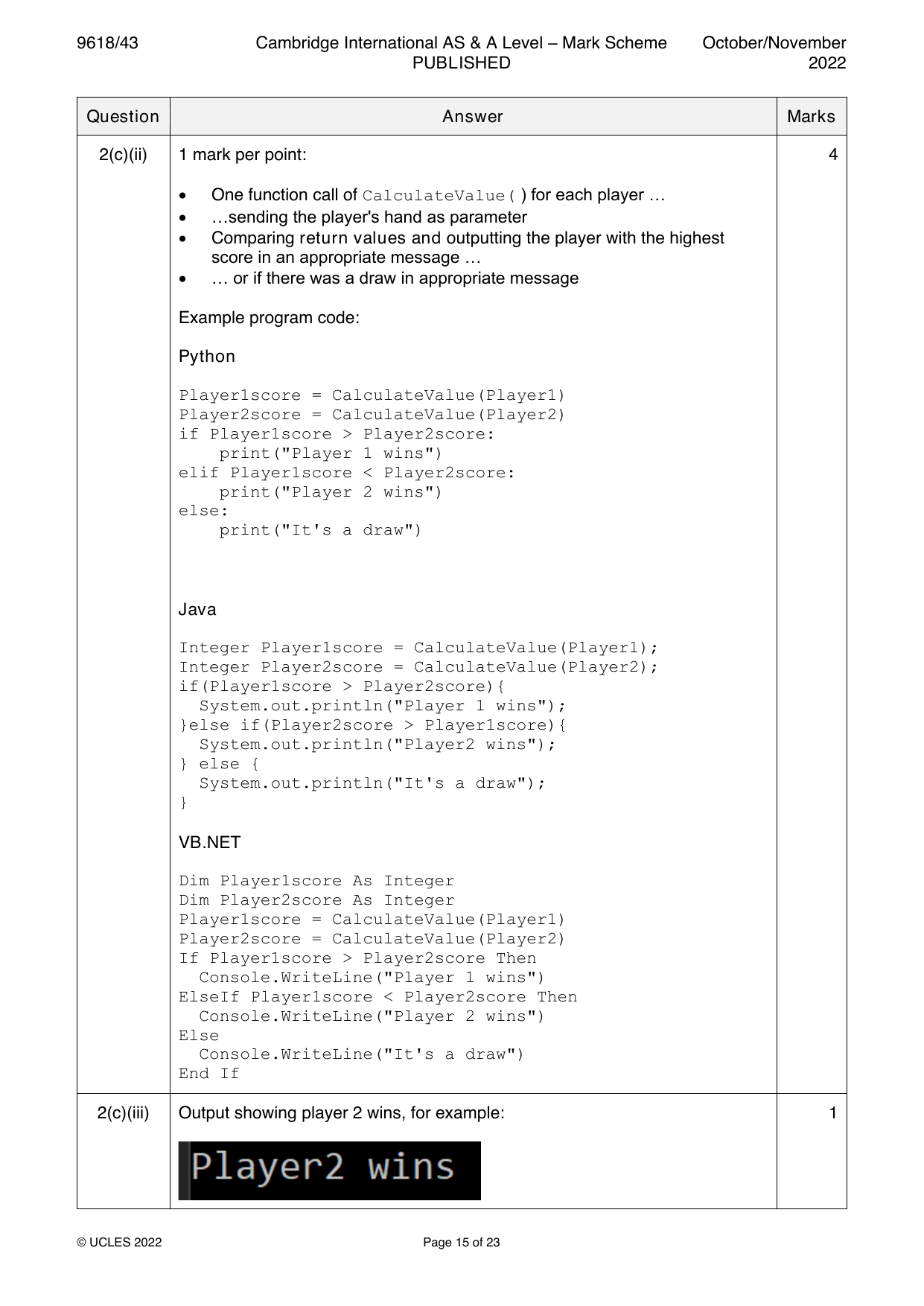9618-2022-on-43-q02 official mark scheme page