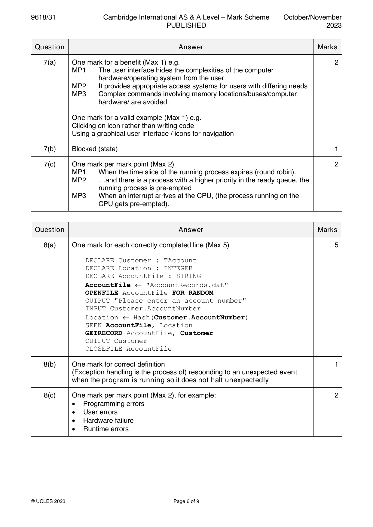 9618-2023-on-31-q08 official mark scheme page