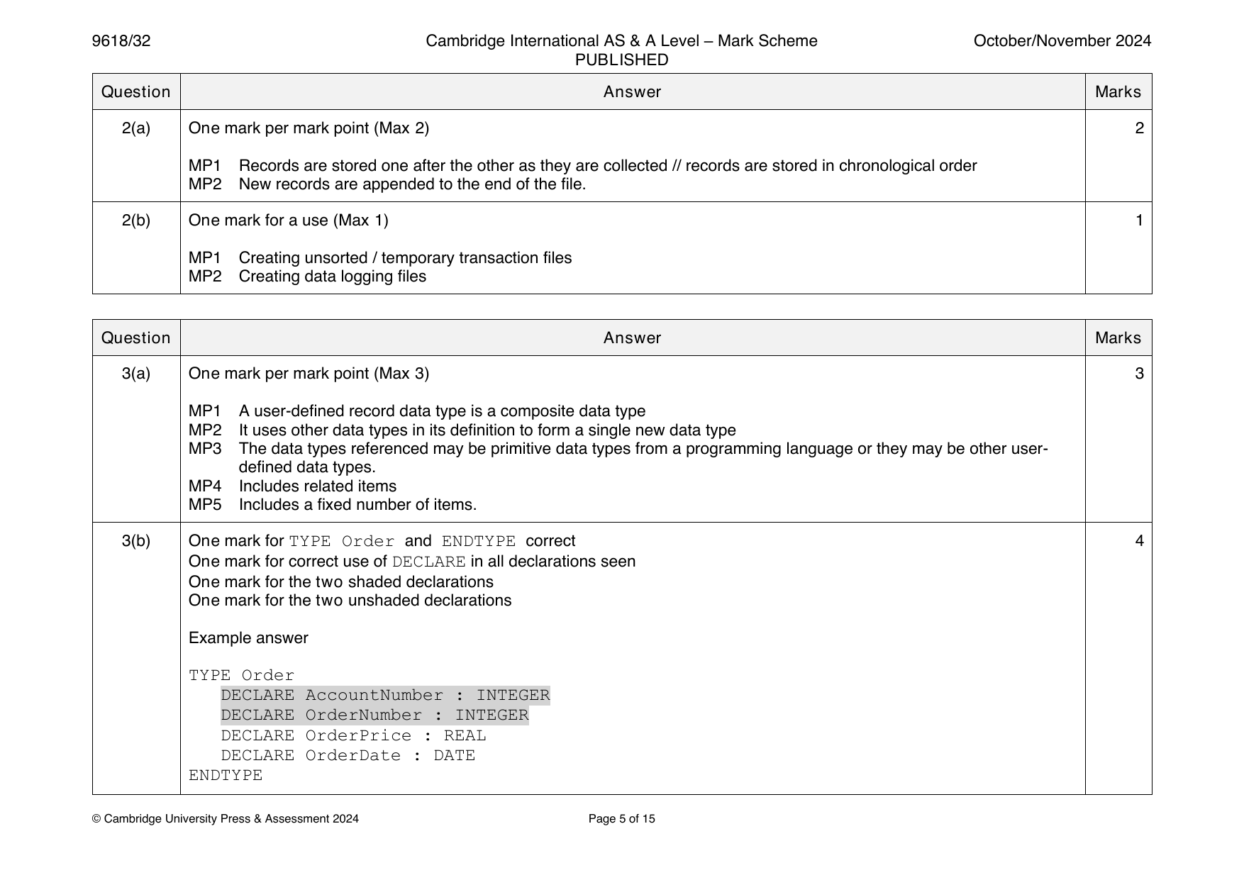 9618-2024-on-32-q02 official mark scheme page