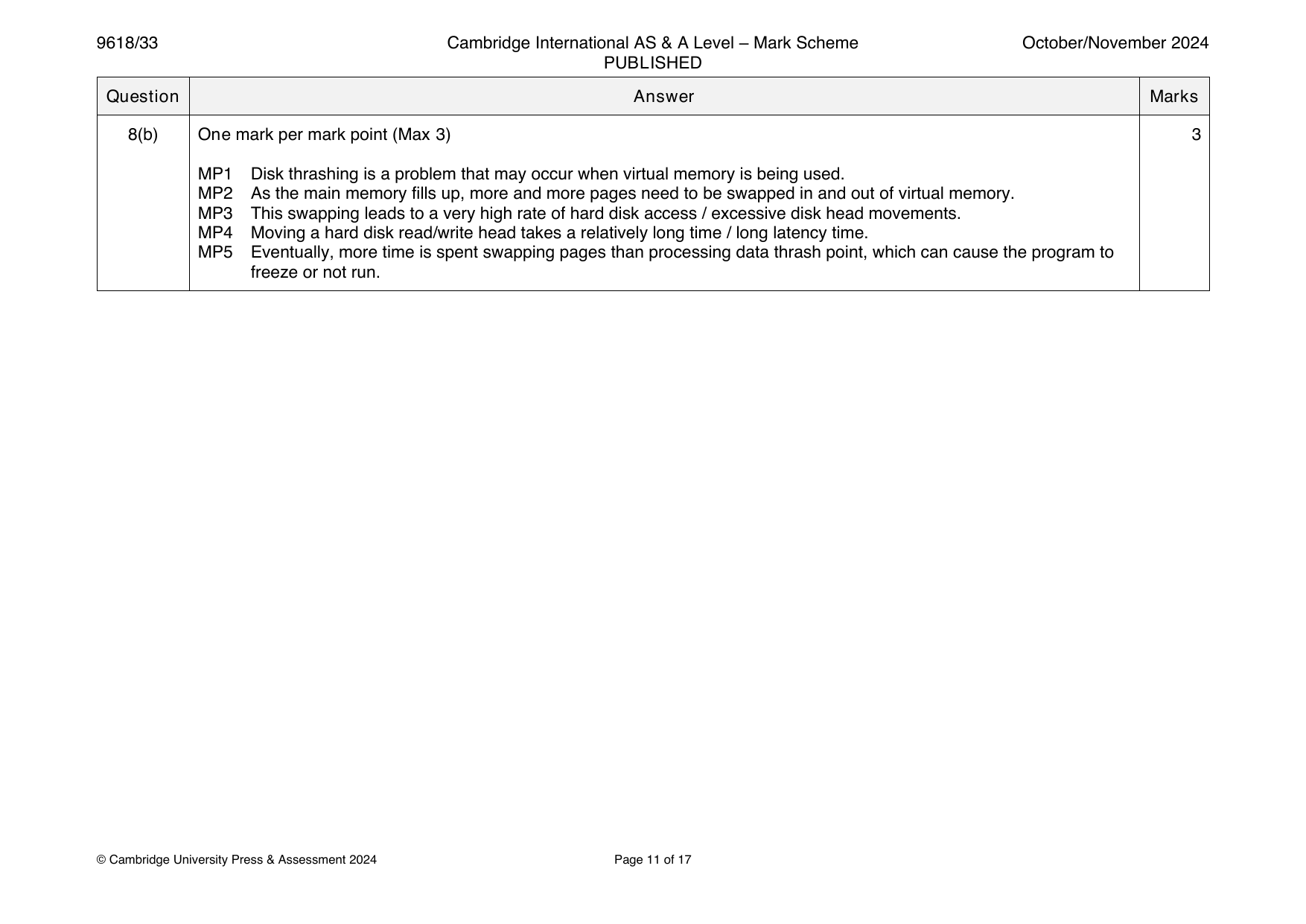 9618-2024-on-33-q08 official mark scheme page
