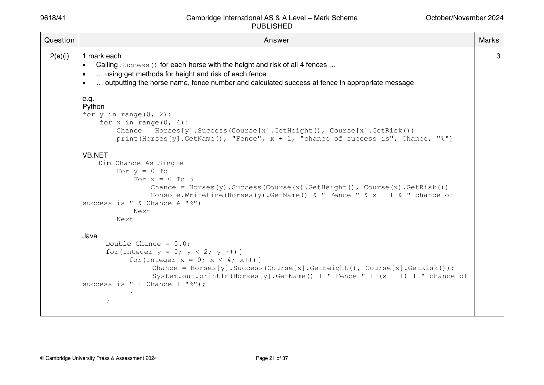 9618-2024-on-41-q02 official mark scheme page