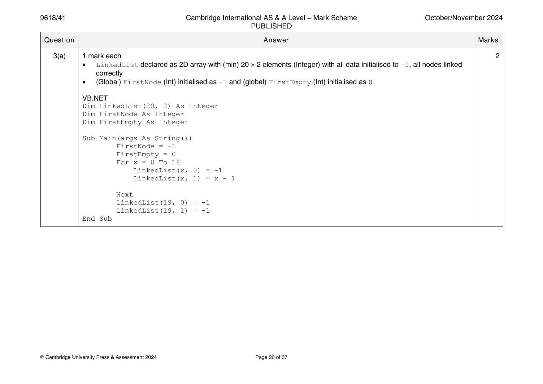 9618-2024-on-41-q03 official mark scheme page