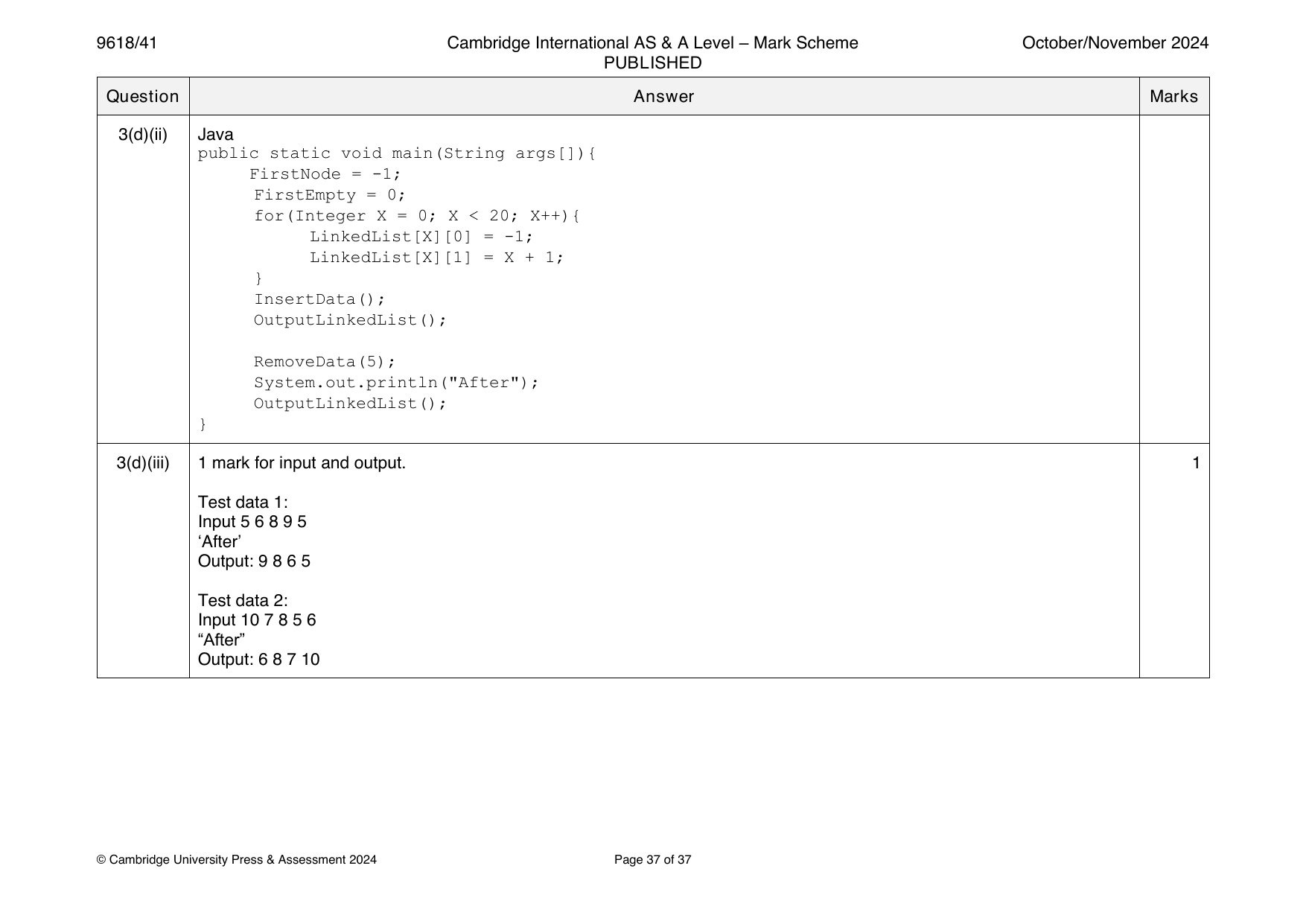 9618-2024-on-41-q03 official mark scheme page