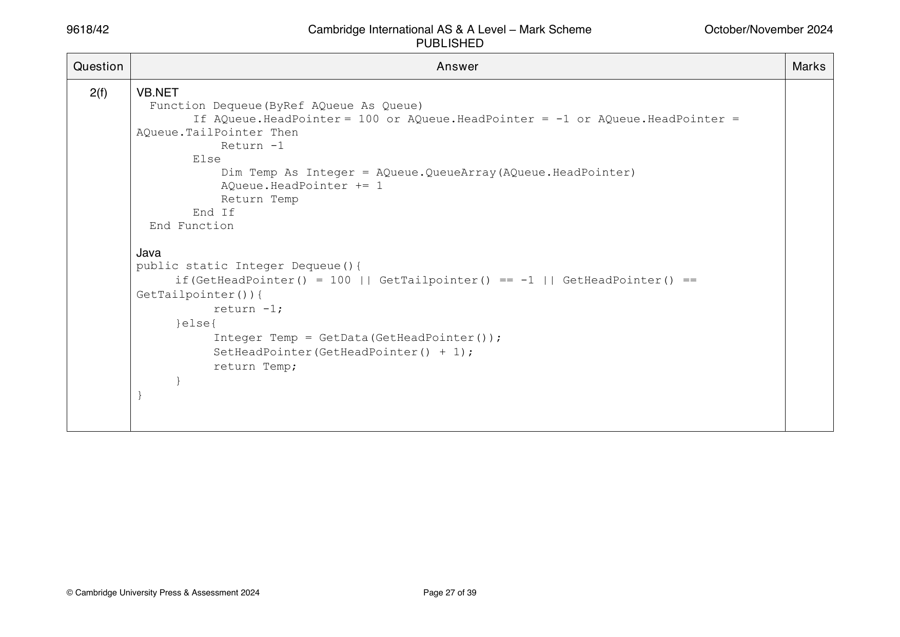 9618-2024-on-42-q02 official mark scheme page