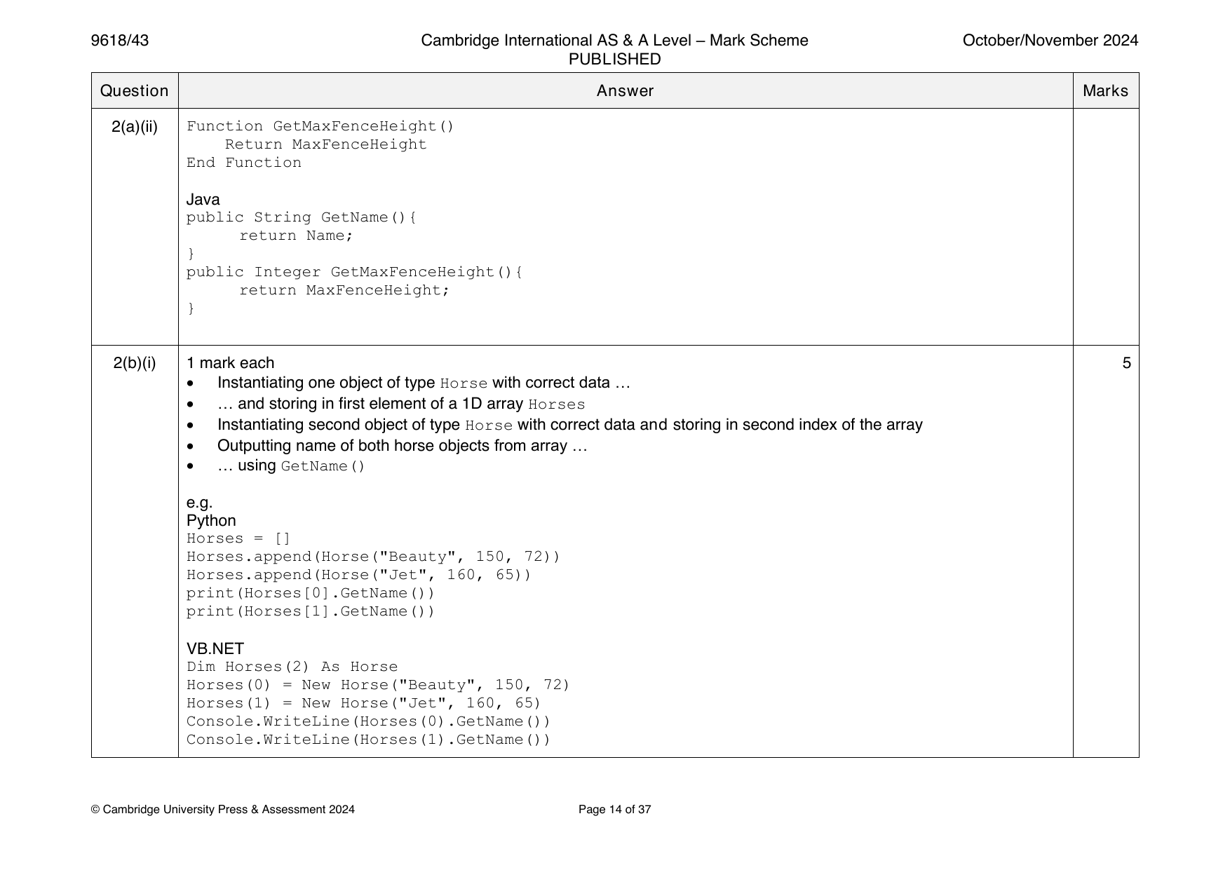 9618-2024-on-43-q02 official mark scheme page
