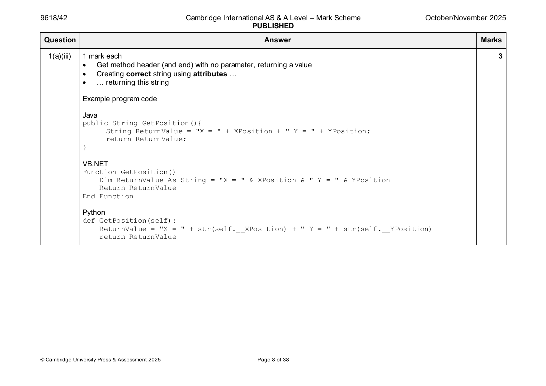 9618-2025-on-42-q01 official mark scheme page