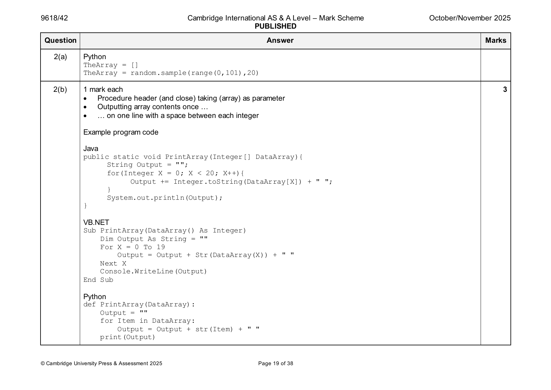 9618-2025-on-42-q02 official mark scheme page