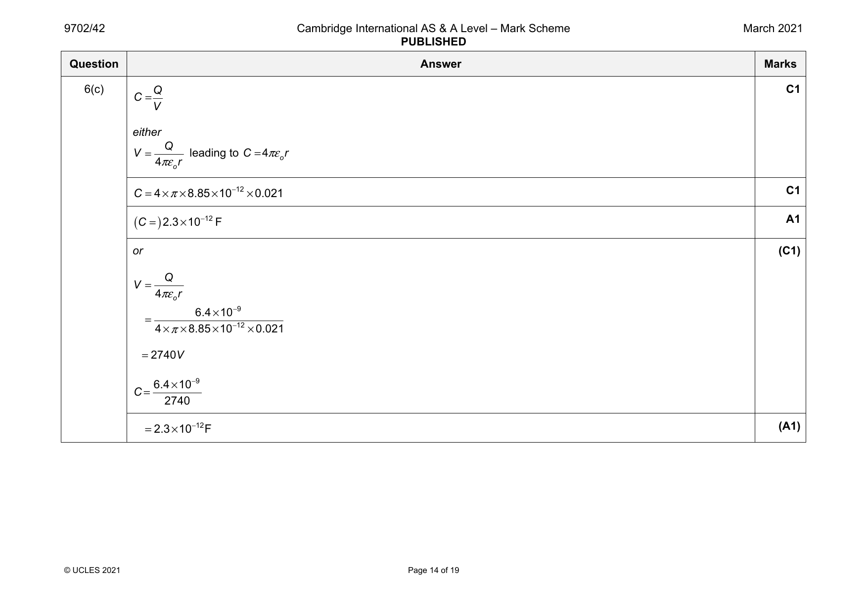 9702-2021-m-42-q06 official mark scheme page