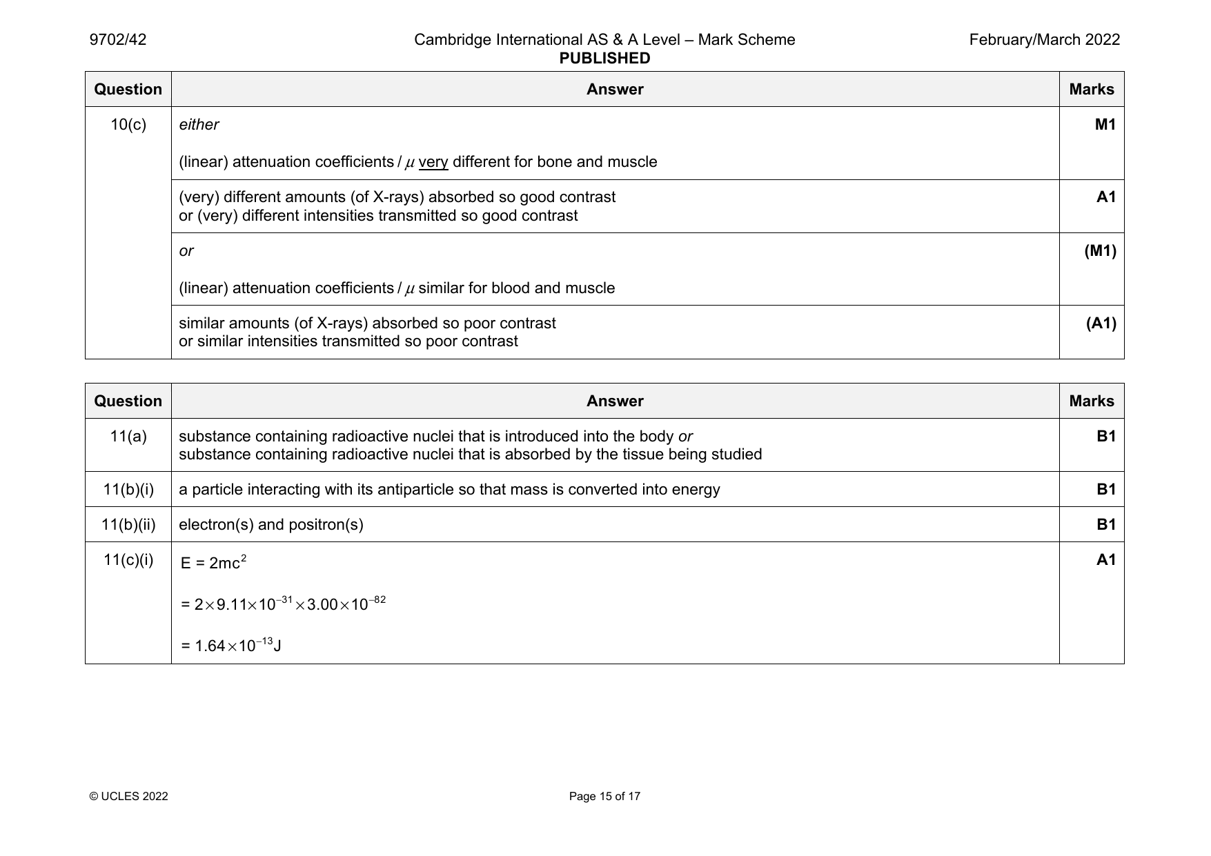 9702-2022-m-42-q10 official mark scheme page