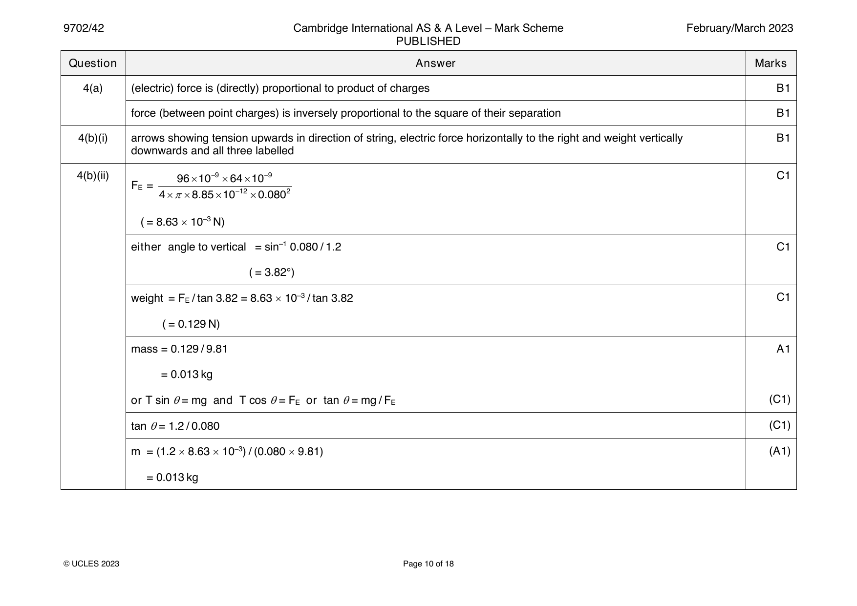 9702-2023-m-42-q04 official mark scheme page