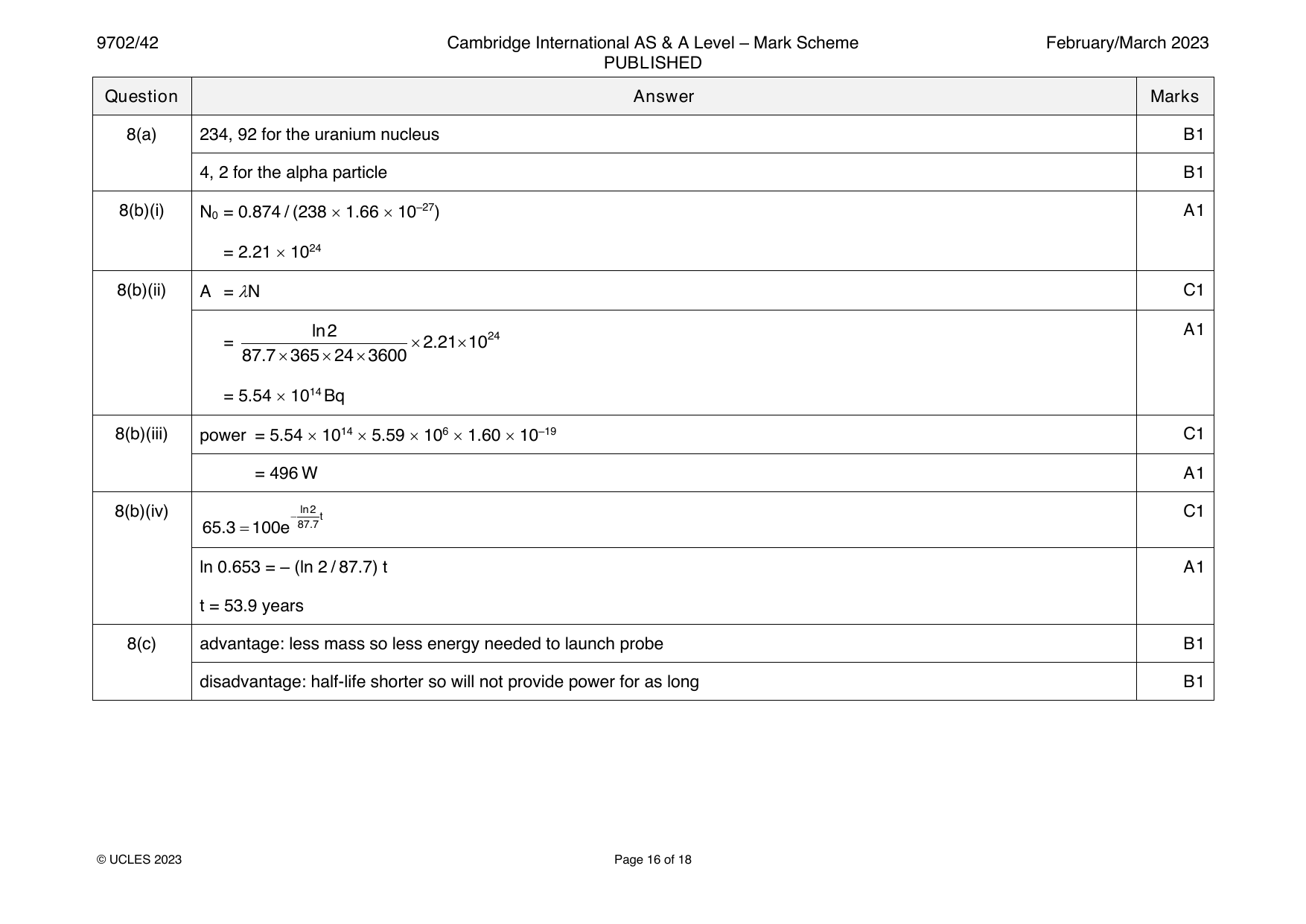 9702-2023-m-42-q08 official mark scheme page