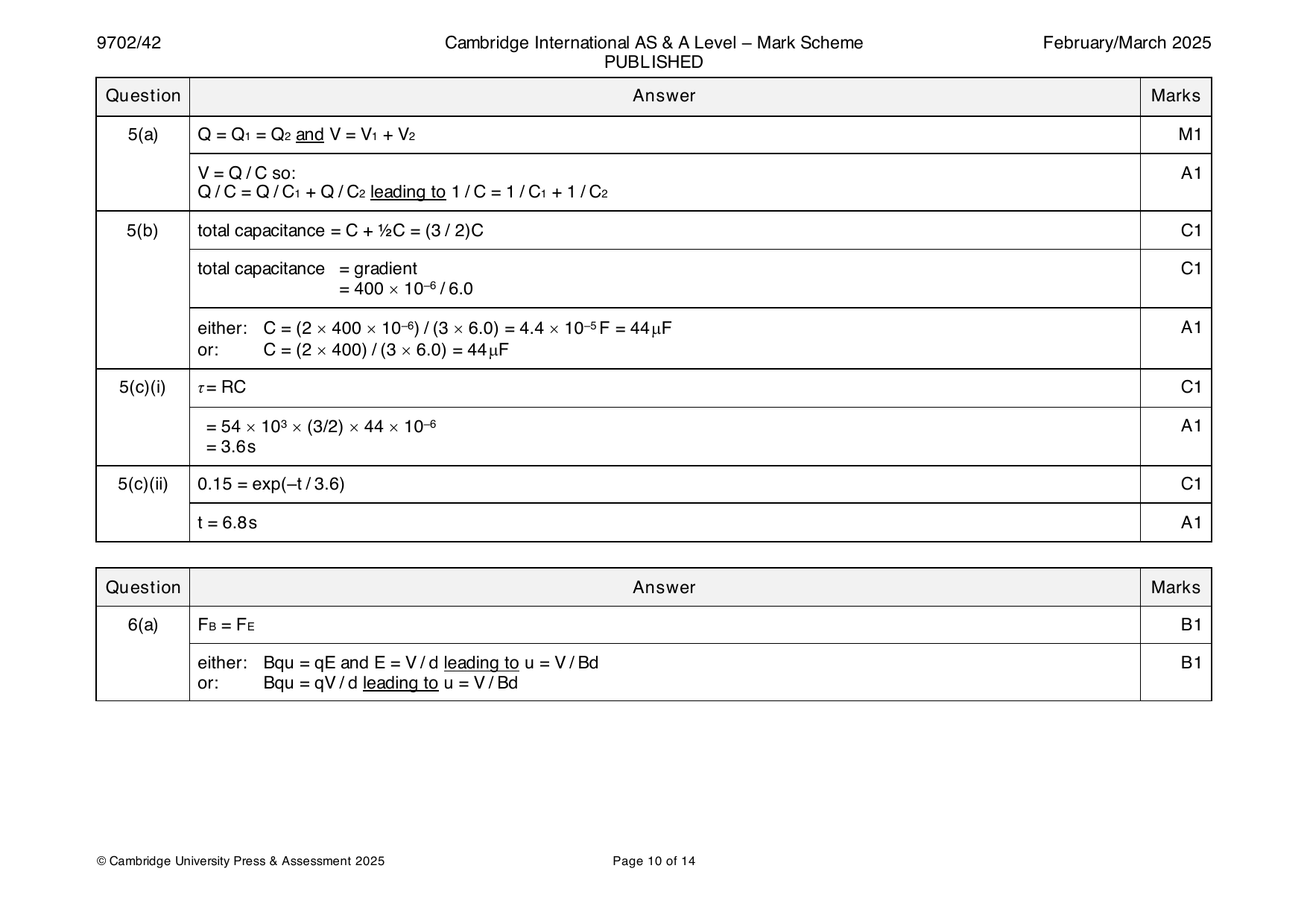9702-2025-m-42-q05 official mark scheme page