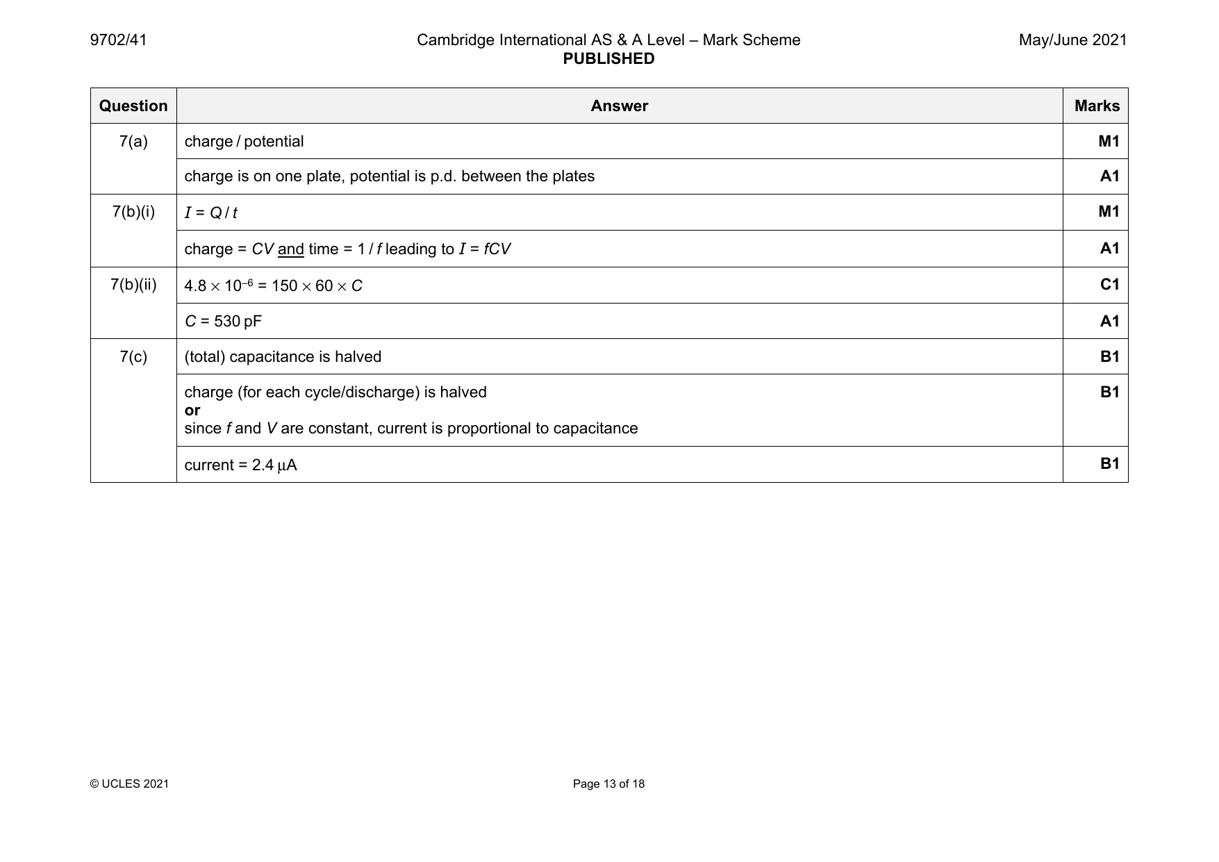 9702-2021-mj-41-q07 official mark scheme page