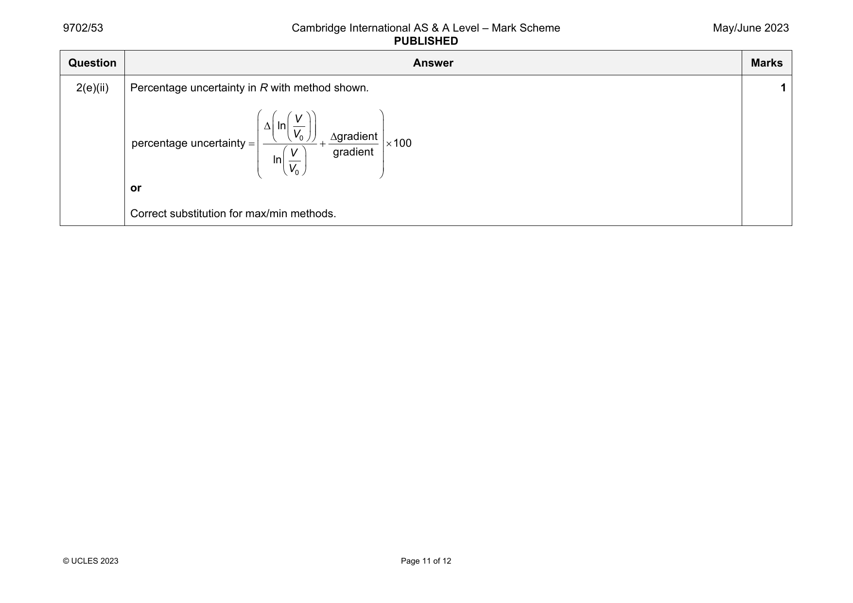 9702-2023-mj-53-q02 official mark scheme page