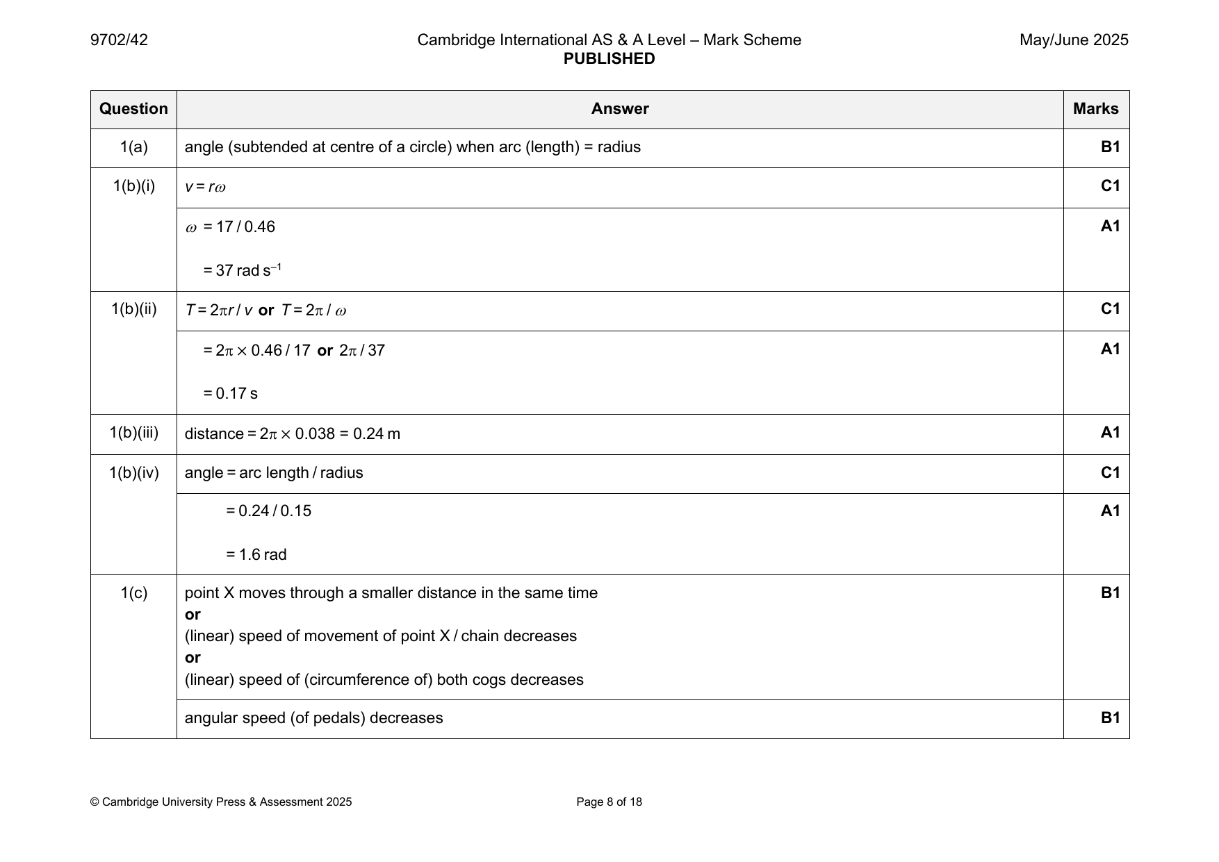 9702-2025-mj-42-q01 official mark scheme page