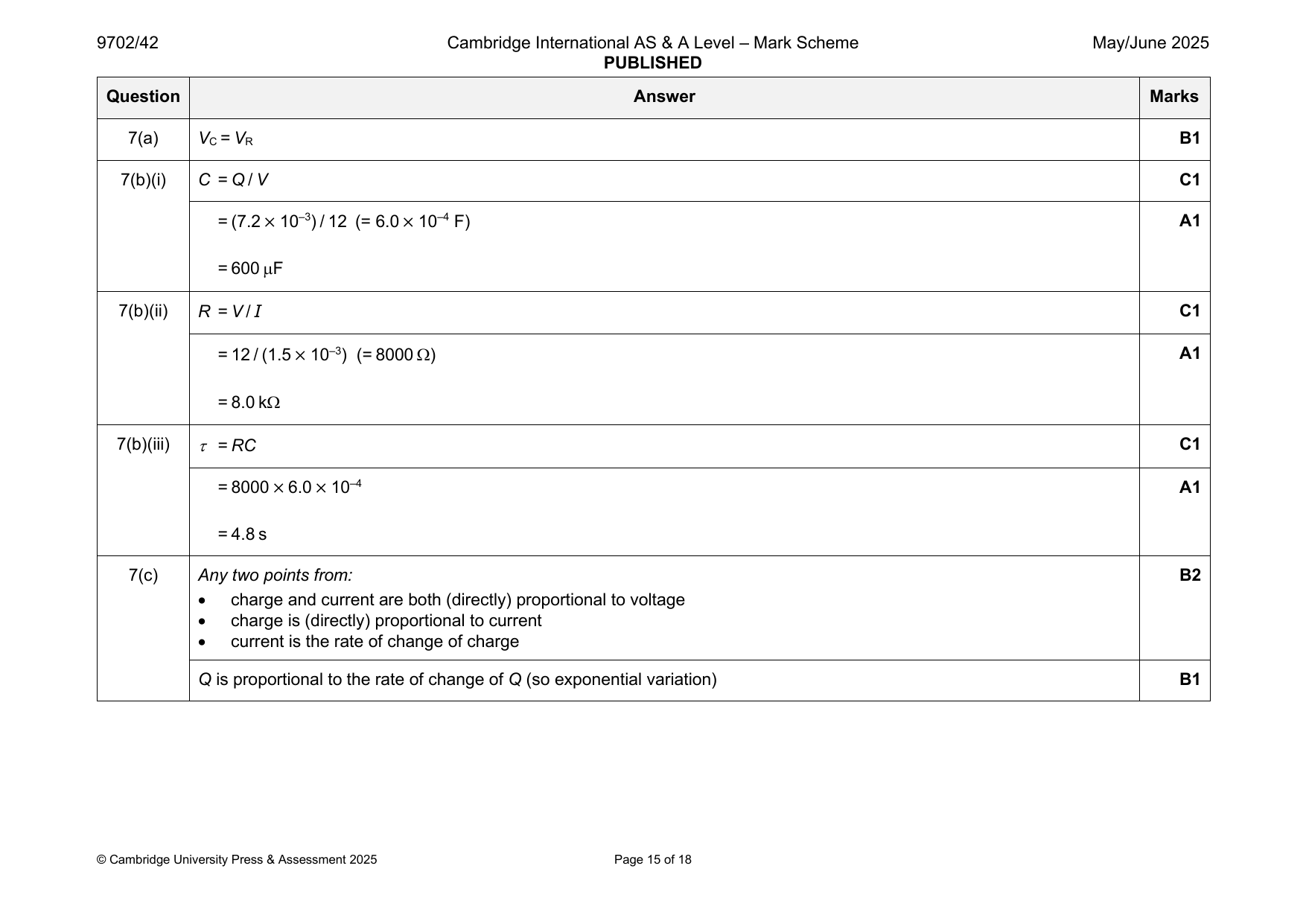 9702-2025-mj-42-q07 official mark scheme page