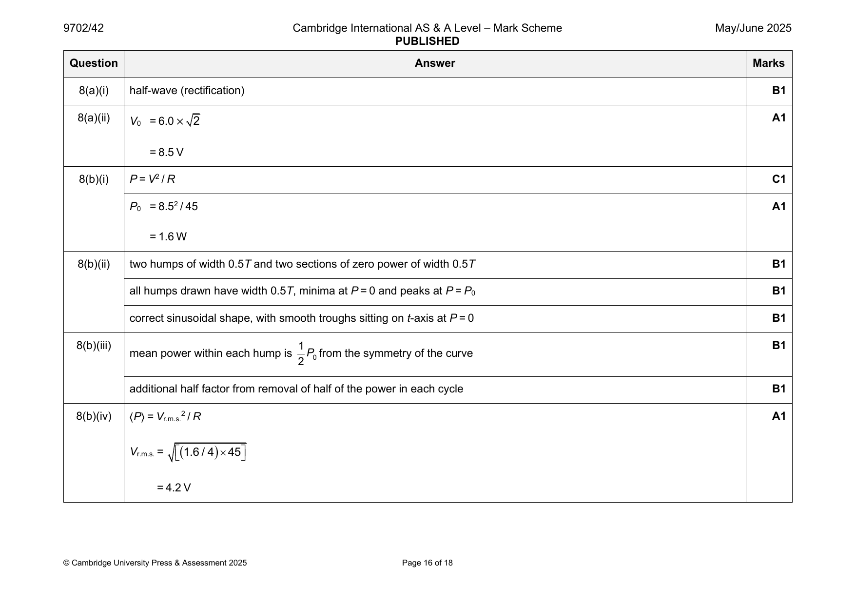 9702-2025-mj-42-q08 official mark scheme page