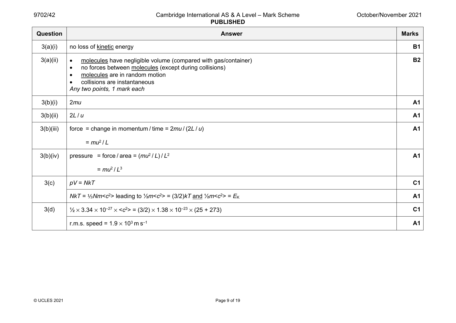 9702-2021-on-42-q03 official mark scheme page