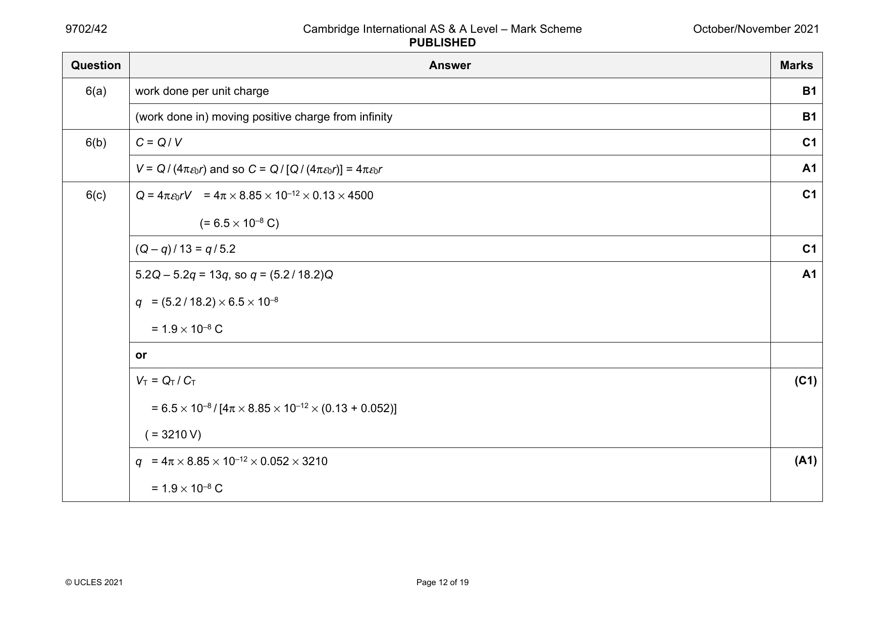 9702-2021-on-42-q06 official mark scheme page