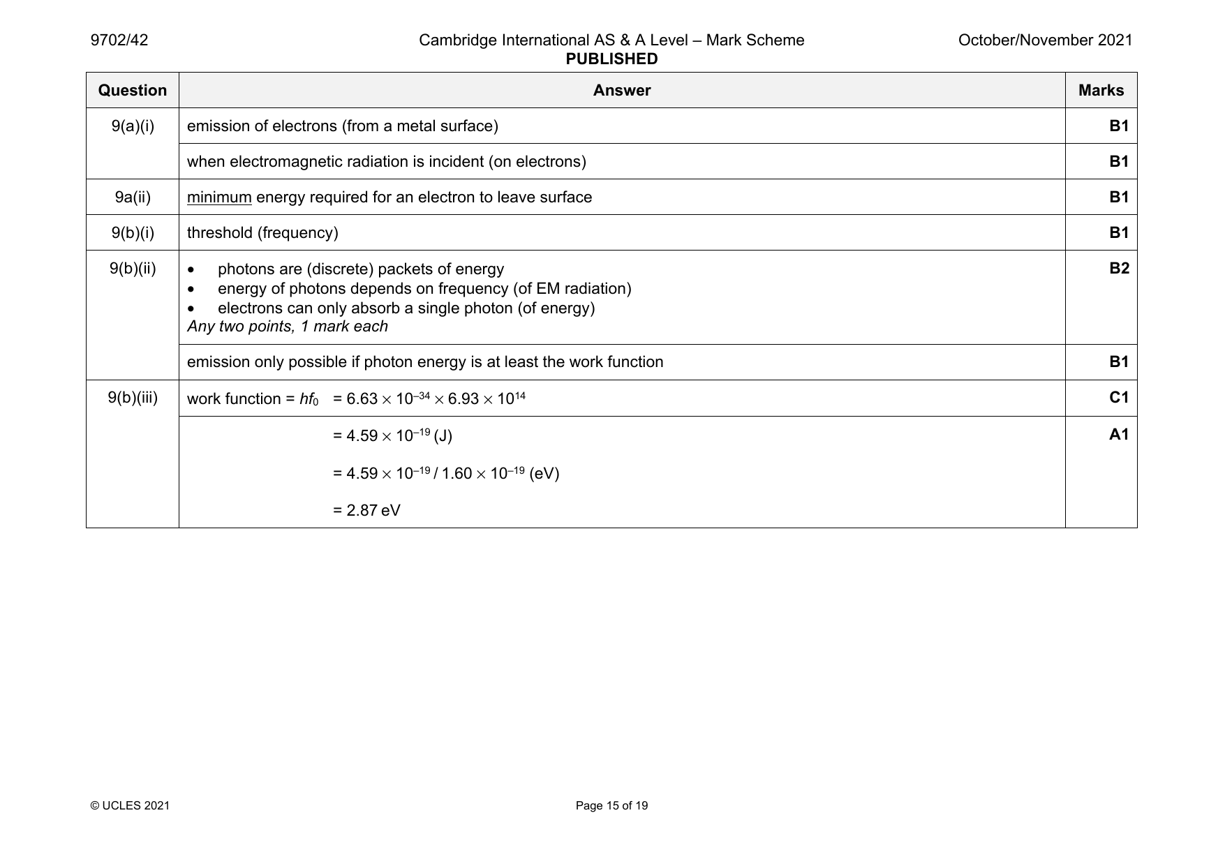 9702-2021-on-42-q09 official mark scheme page