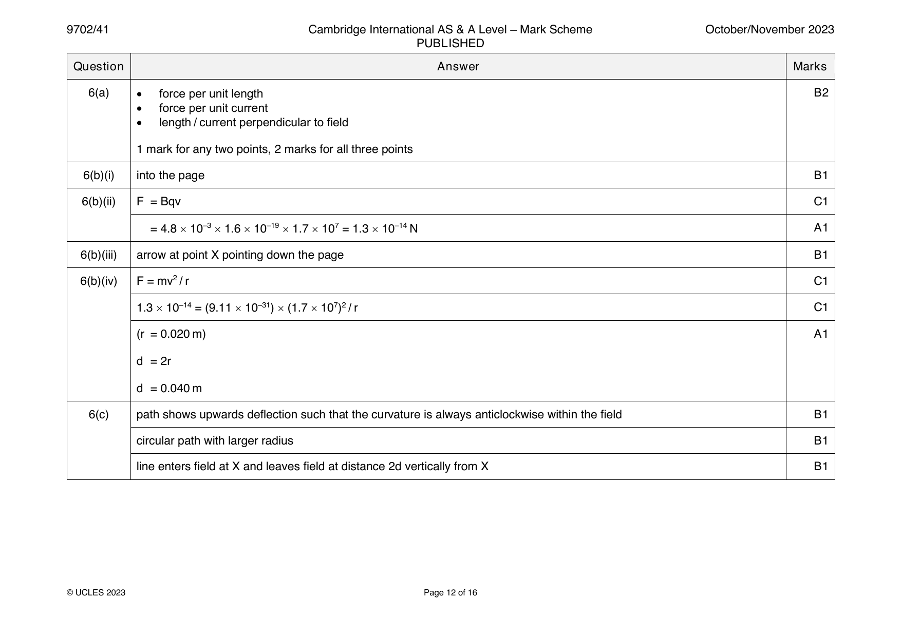 9702-2023-on-41-q06 official mark scheme page