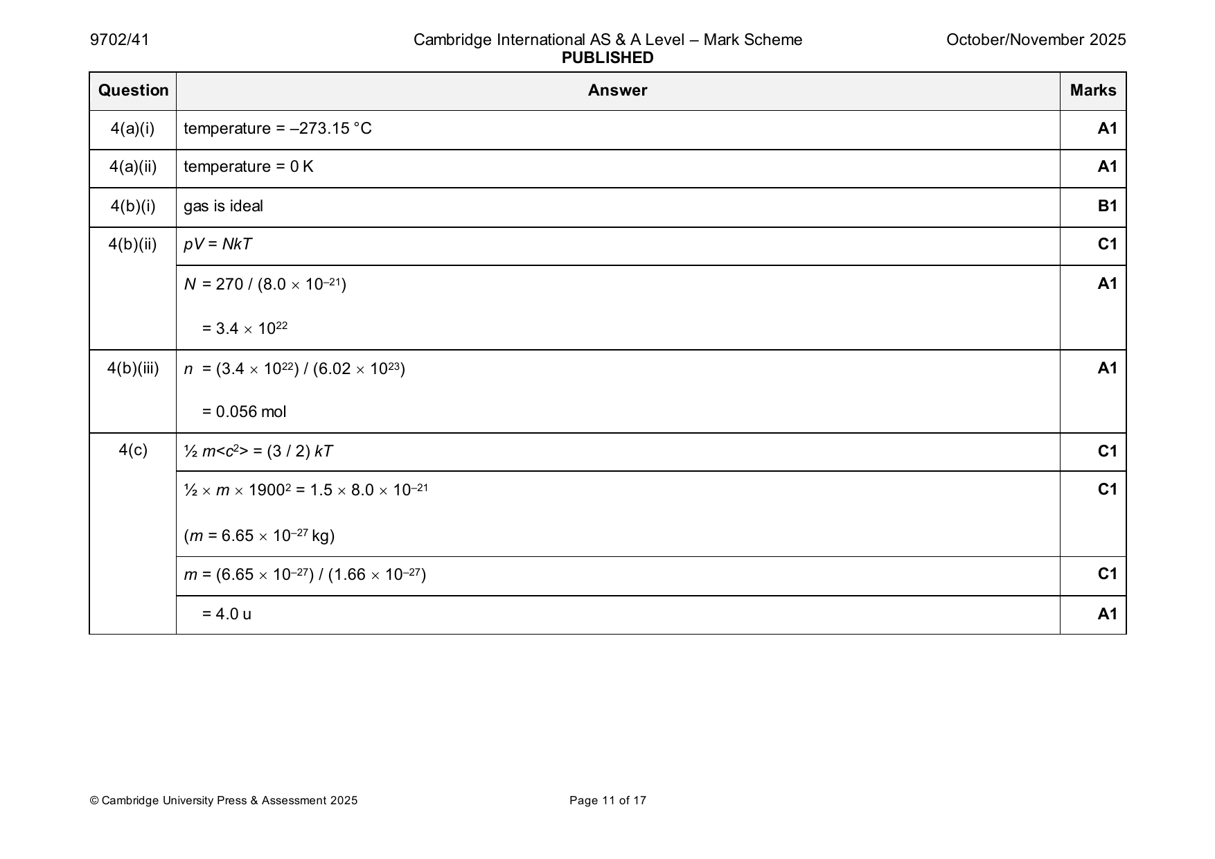 9702-2025-on-41-q04 official mark scheme page