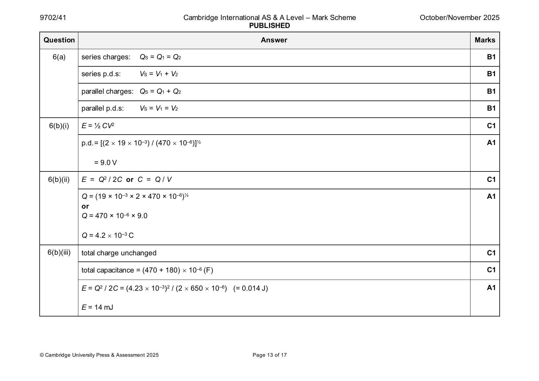 9702-2025-on-41-q06 official mark scheme page
