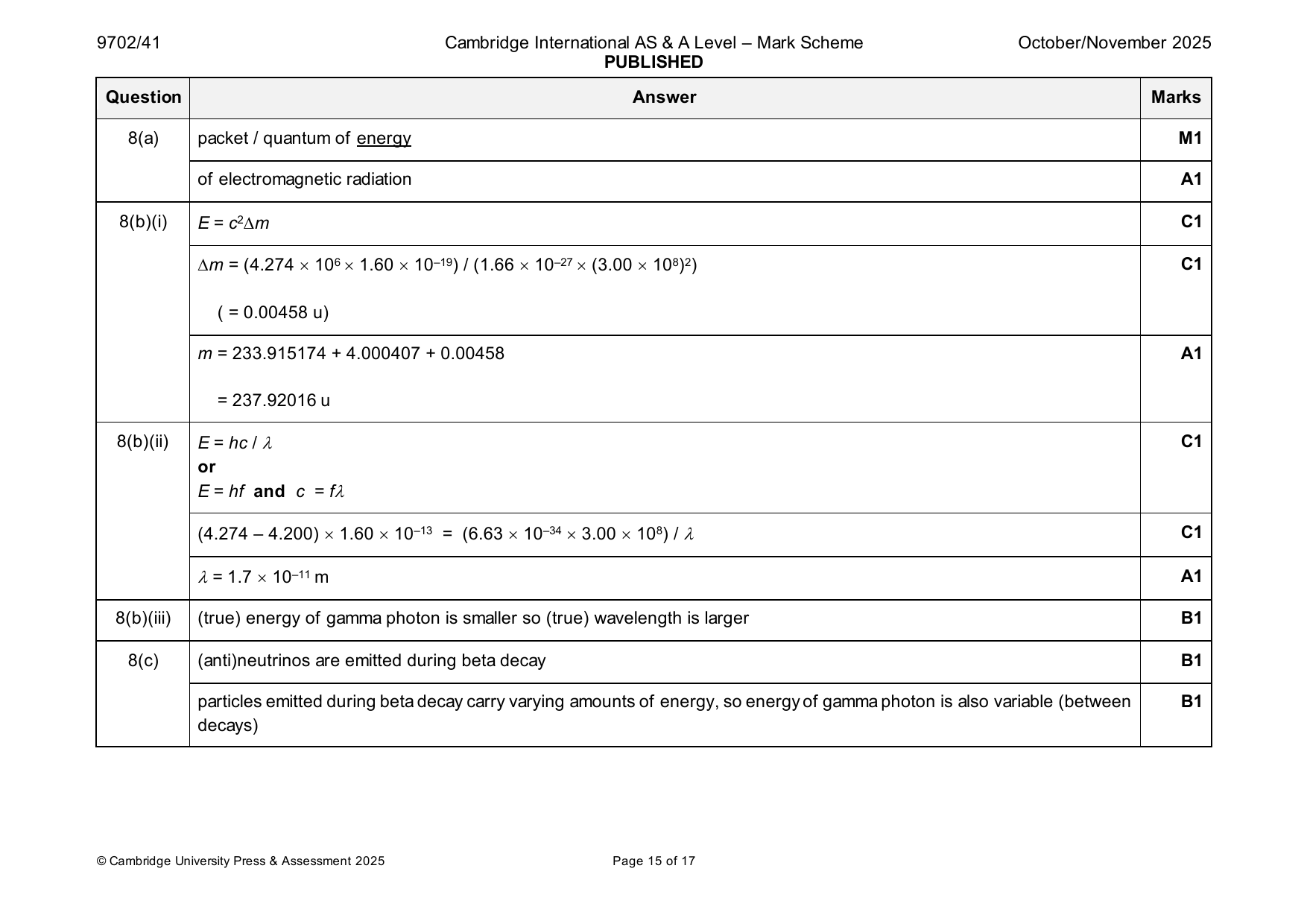 9702-2025-on-41-q08 official mark scheme page