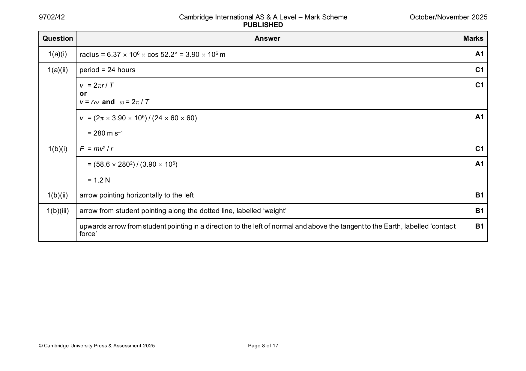 9702-2025-on-42-q01 official mark scheme page