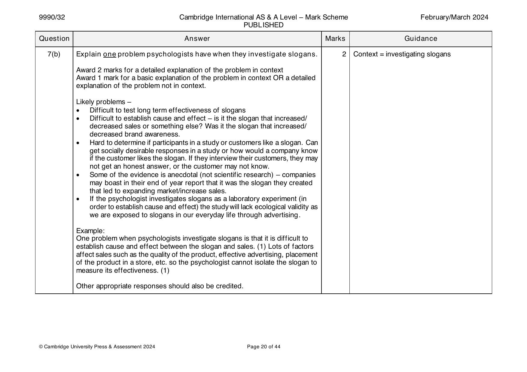 9990-2024-m-32-q07 official mark scheme page