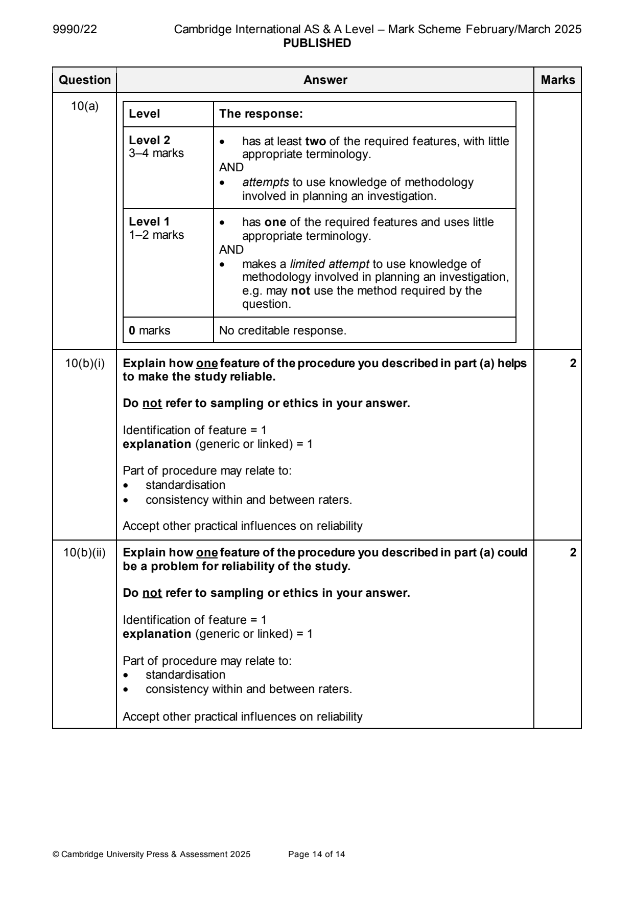 9990-2025-m-22-q10 official mark scheme page