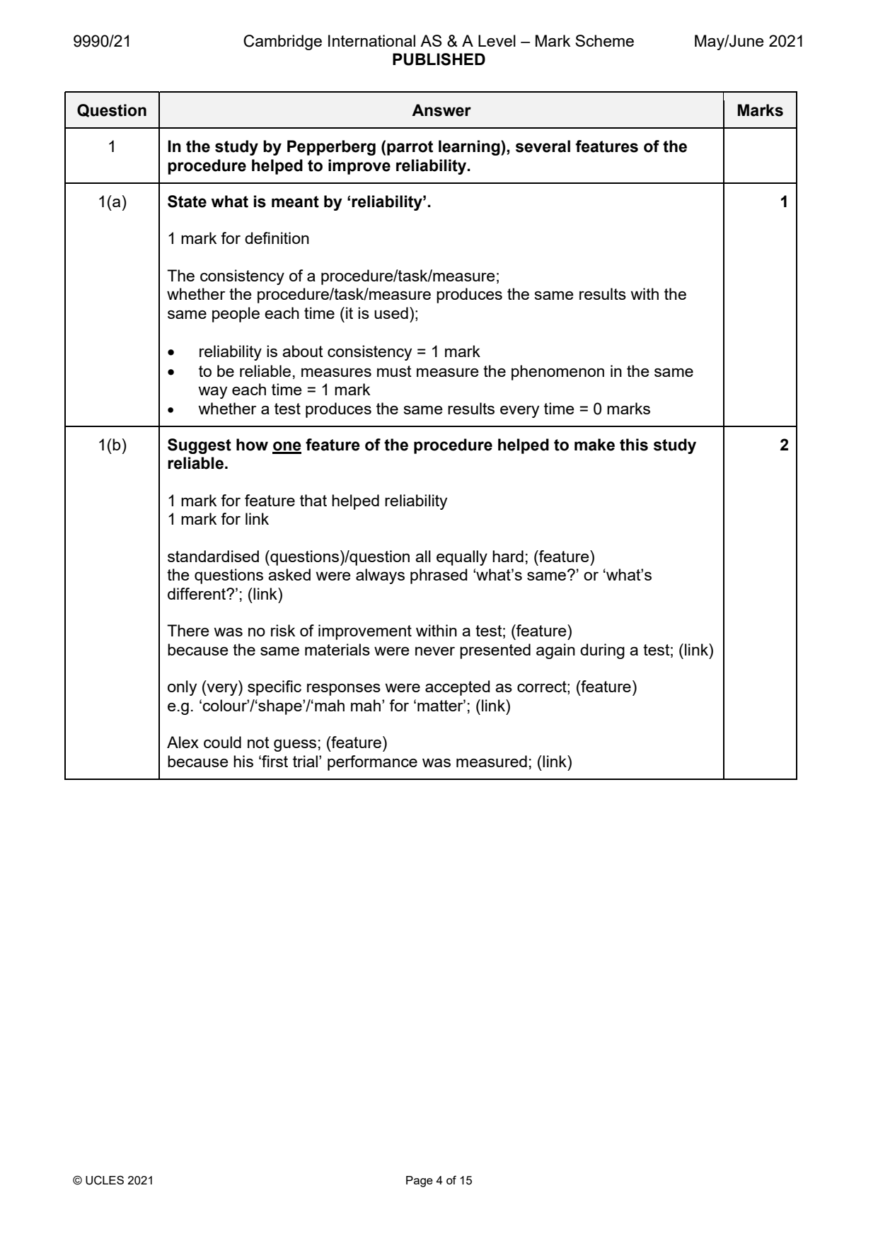 9990-2021-mj-21-q01 official mark scheme page