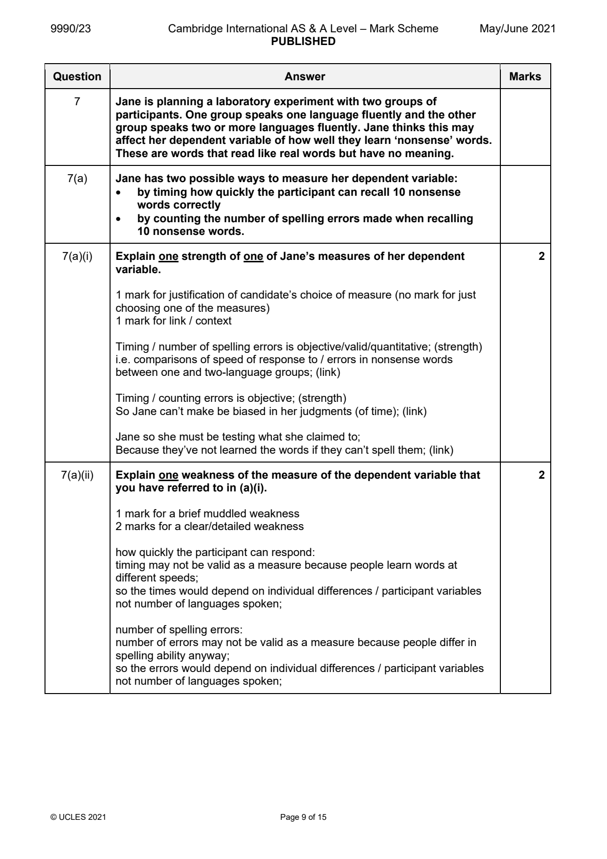 9990-2021-mj-23-q07 official mark scheme page