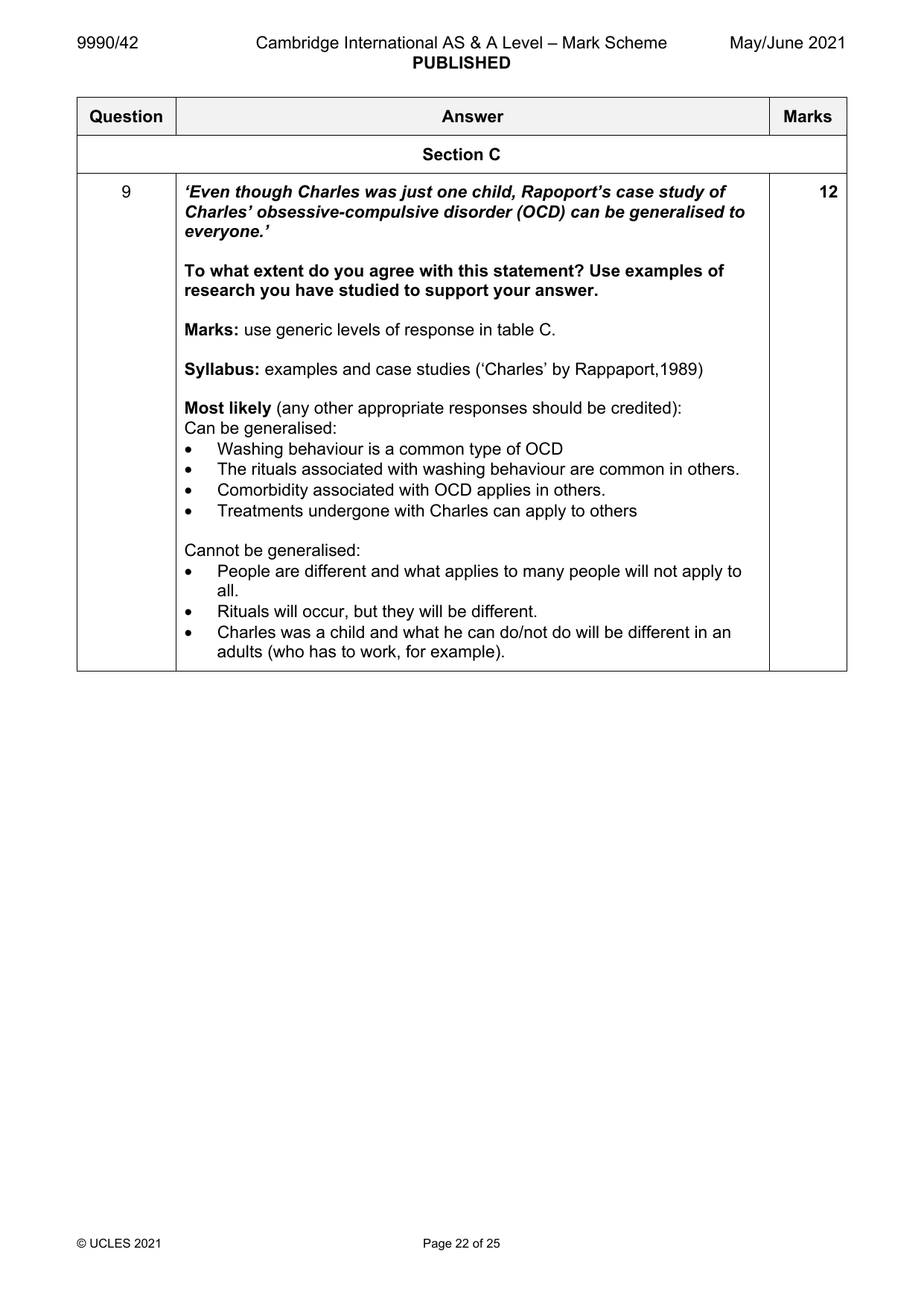 9990-2021-mj-42-q09 official mark scheme page
