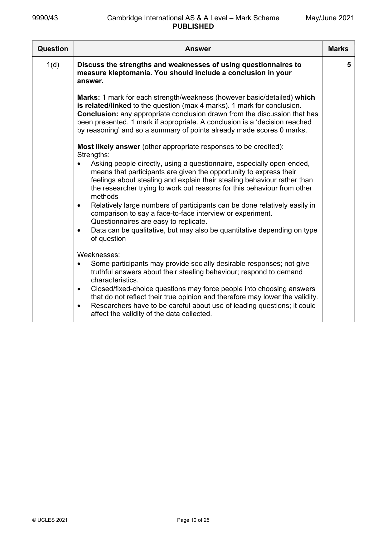 9990-2021-mj-43-q01 official mark scheme page